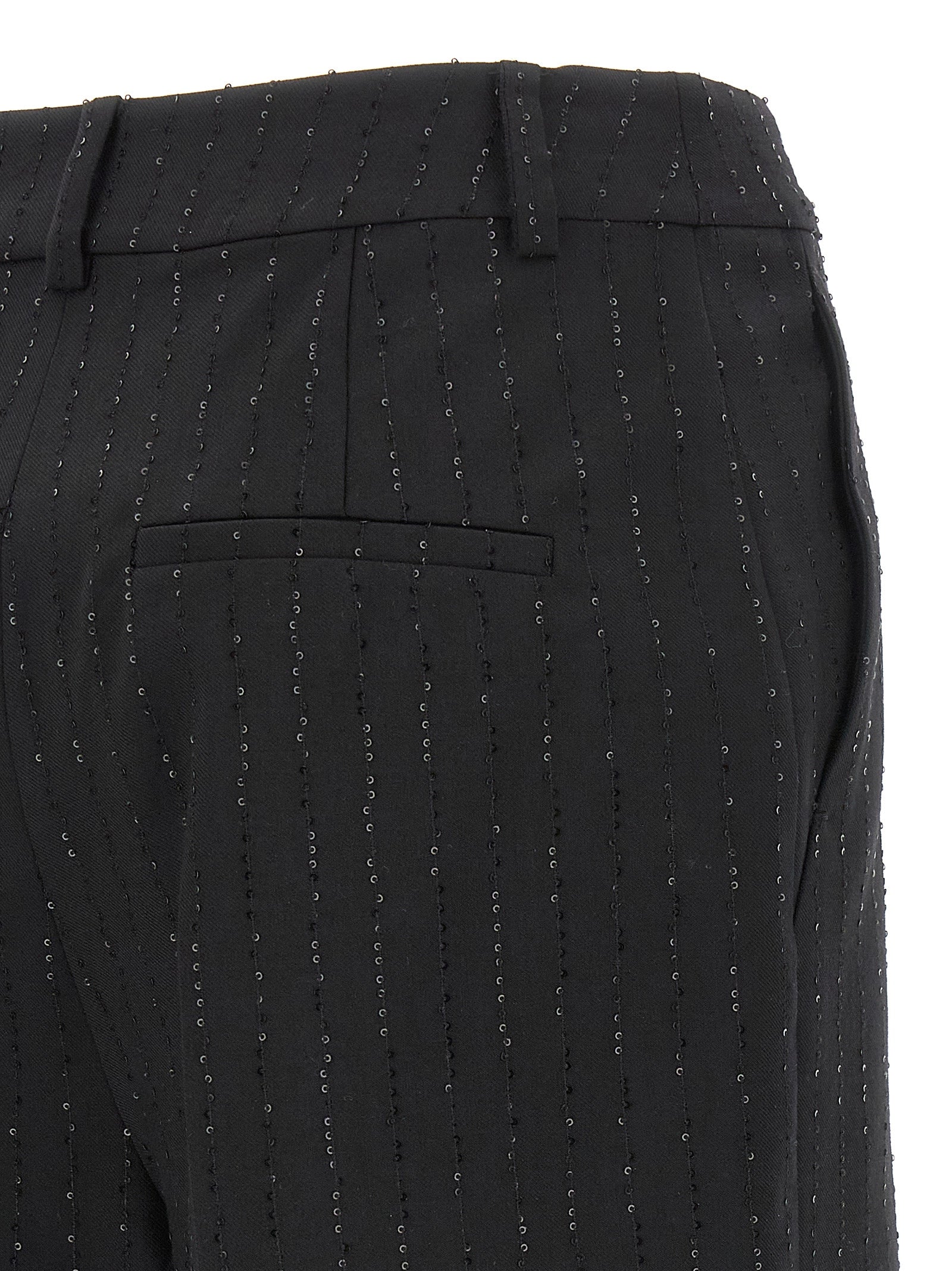 Black Virgin Wool Bermuda Shorts