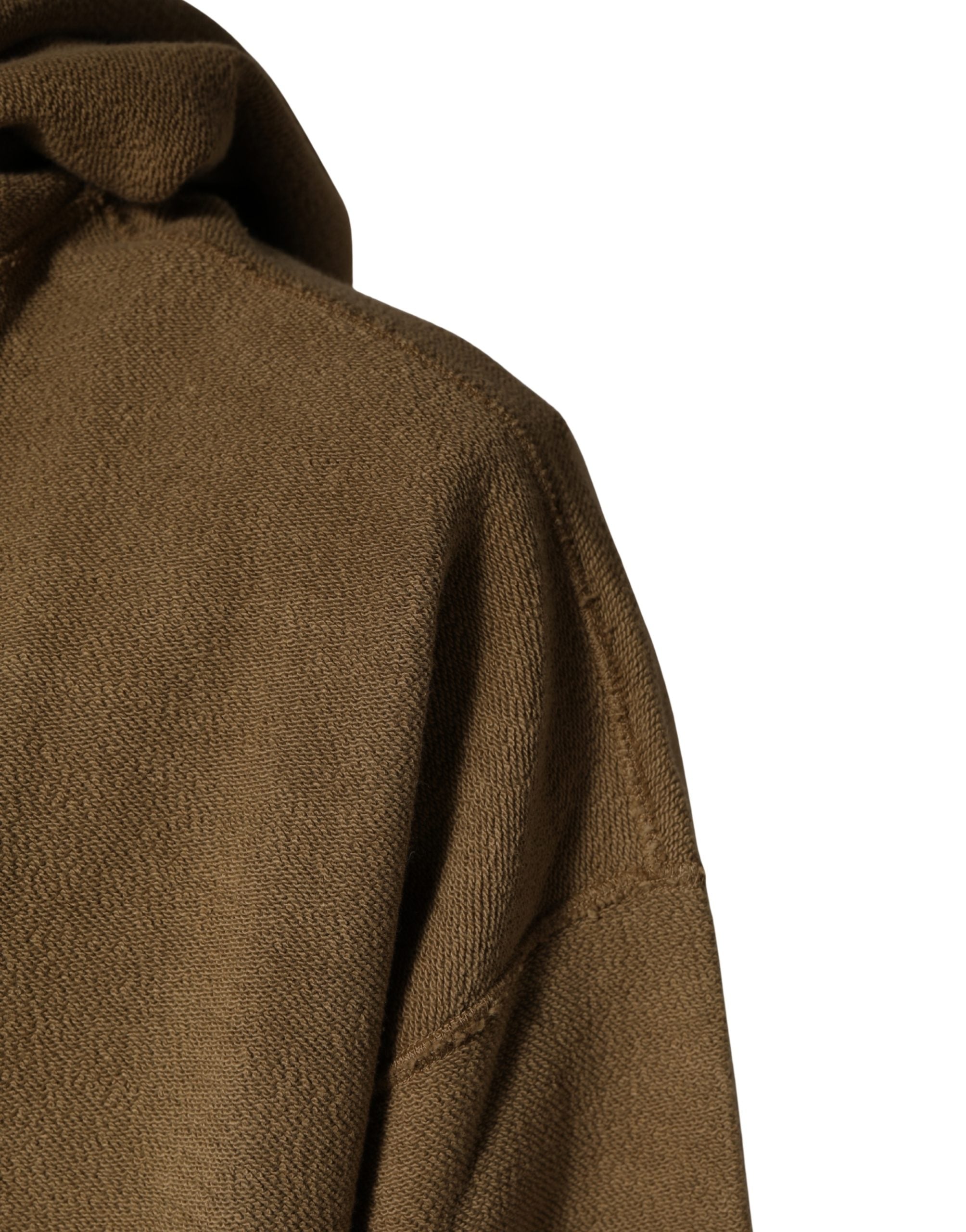 Dolce & Gabbana Brown Cotton Coin Logo Hoodie
