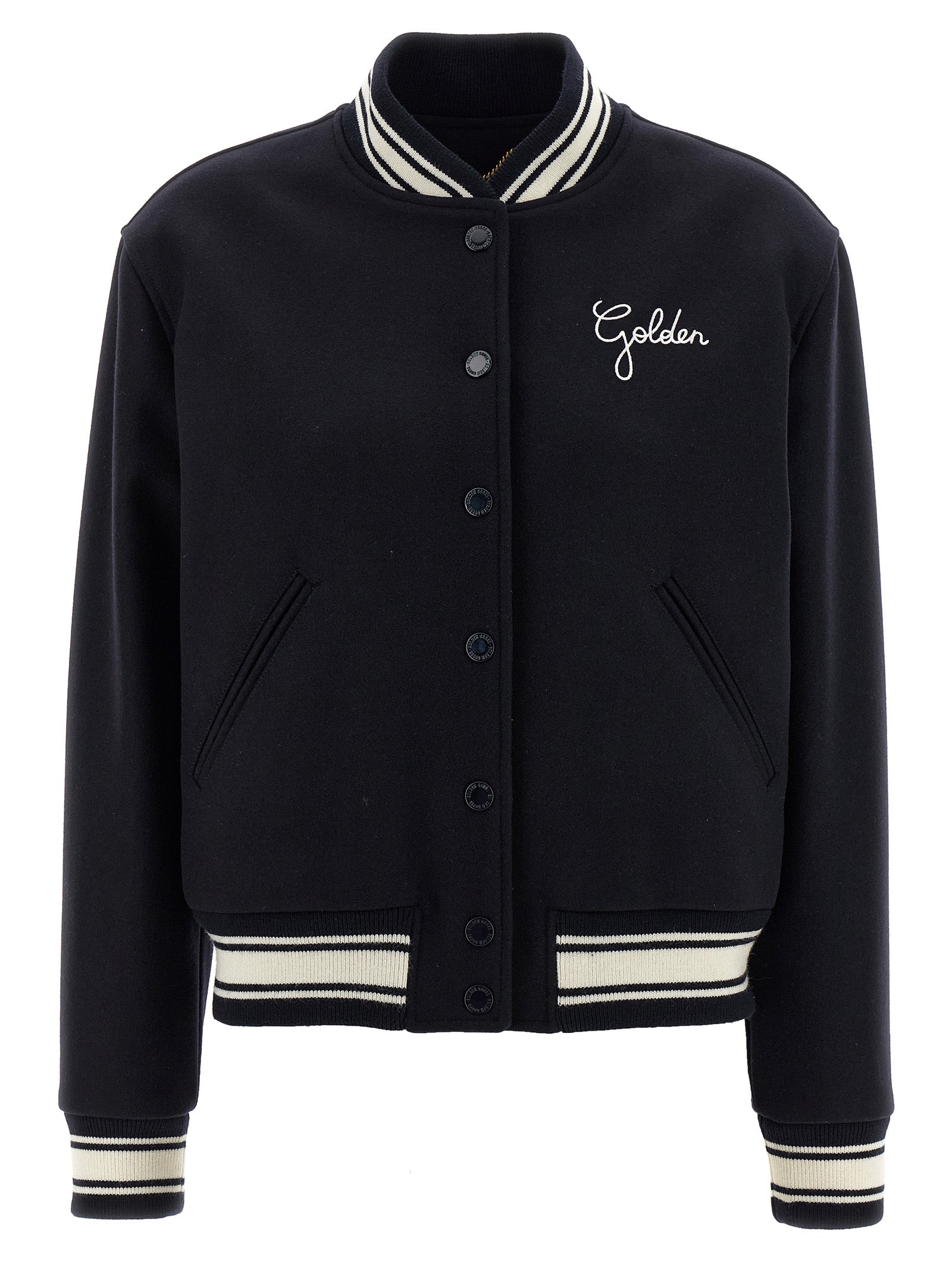 Blue Virgin Wool Bomber