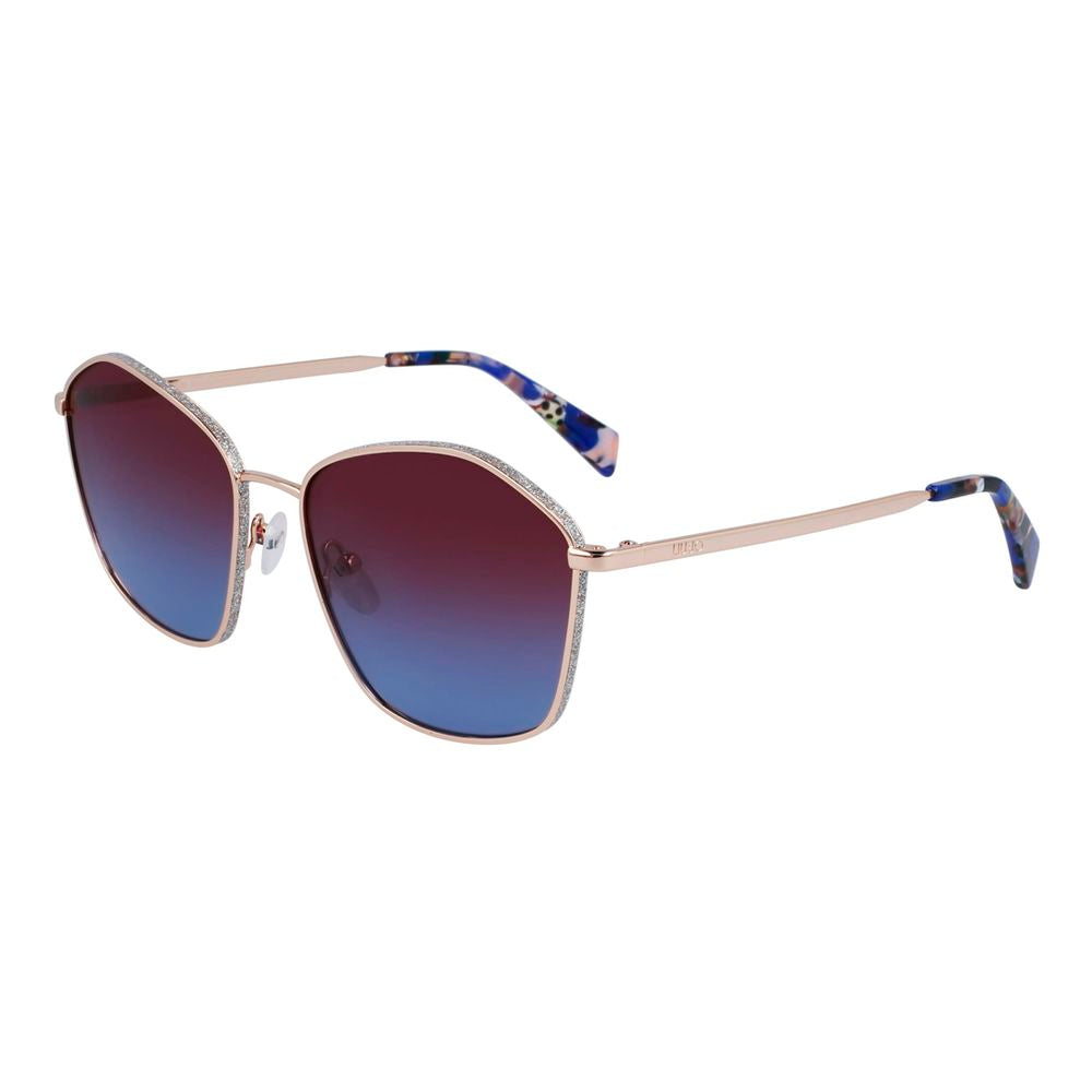 Liu Jo Gold and Yellow Metal Sunglasses