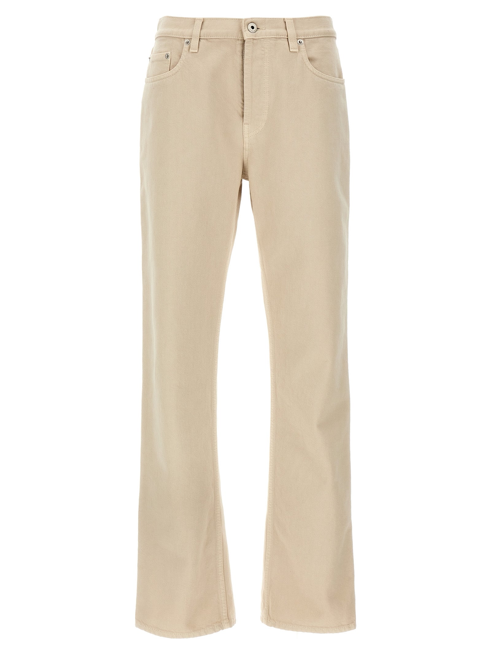 Burberry Beige Cotton Casual Trousers