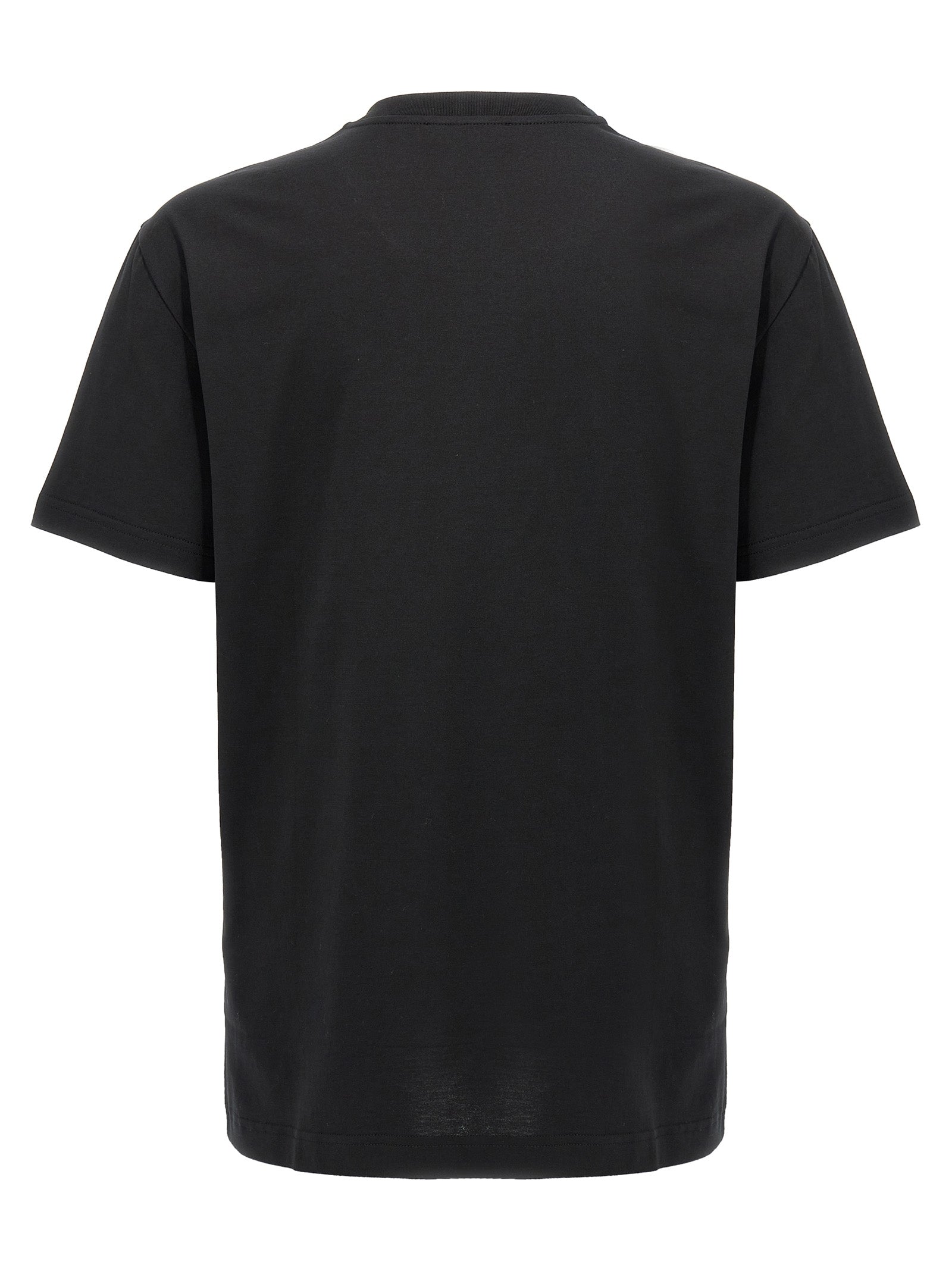 Dolce & Gabbana Black Embroidered Cotton T-Shirt