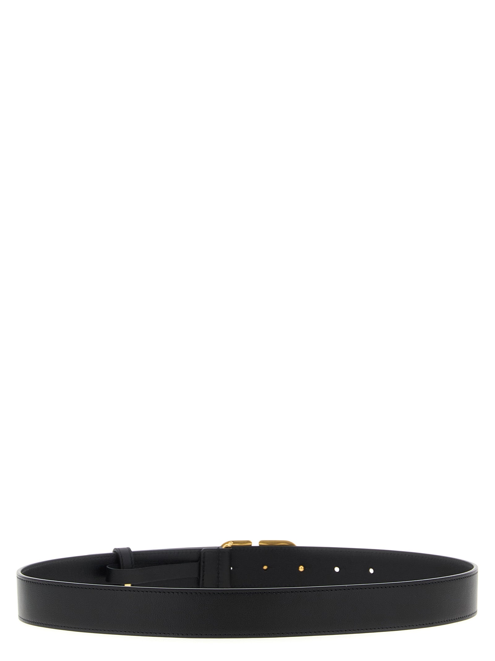 Black Calfskin Regular Belt