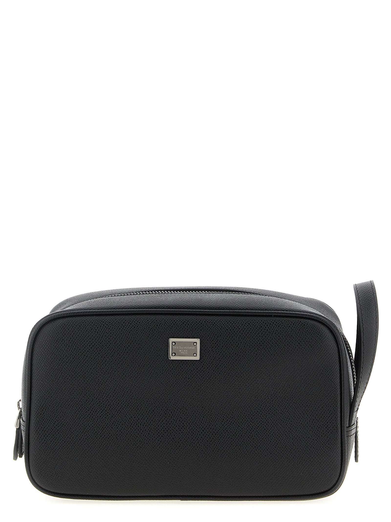 Dolce & Gabbana Black Calfskin Beauty Bag