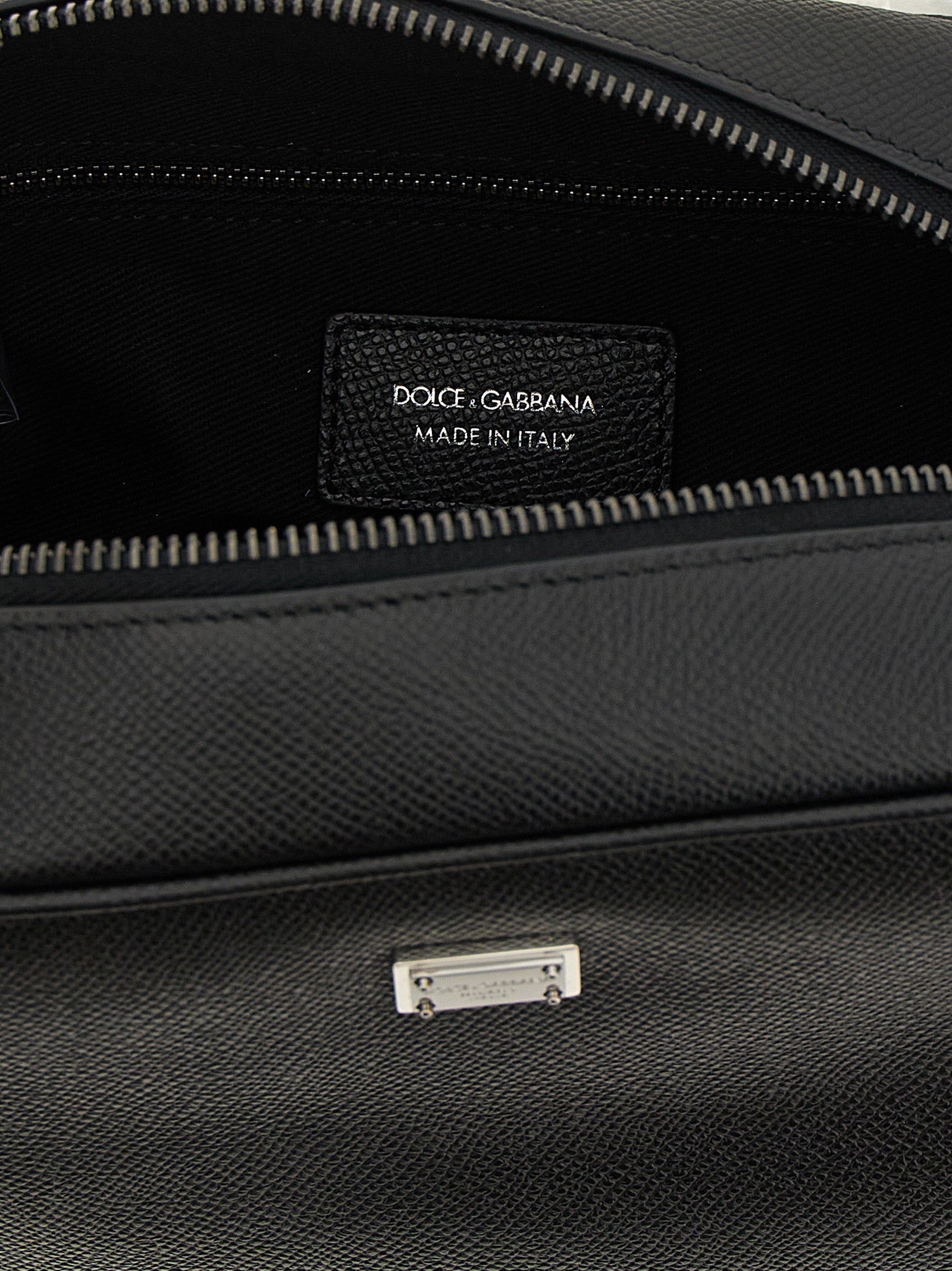 Dolce & Gabbana Black Calfskin Beauty Bag