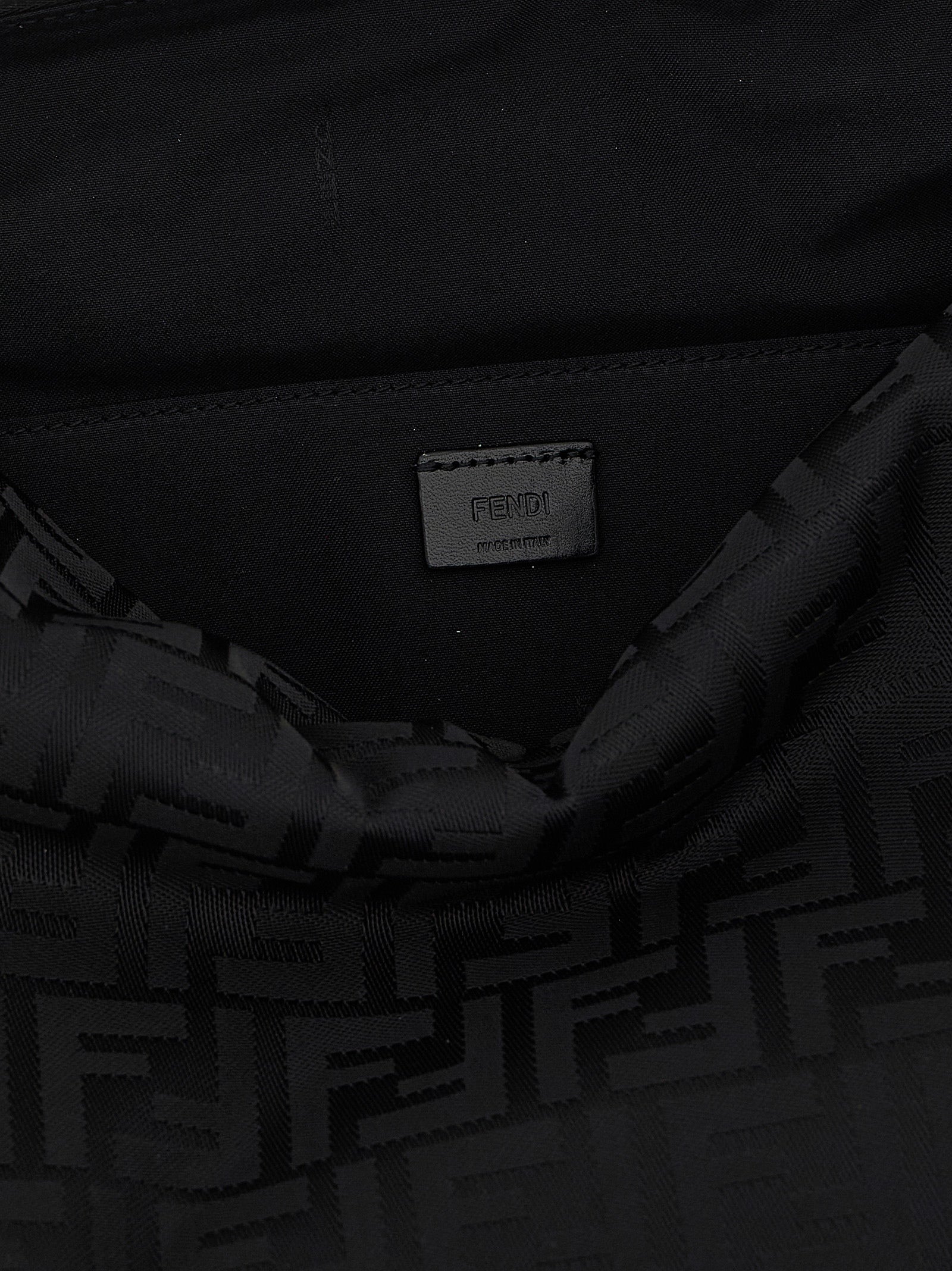 Fendi Black Padded Nylon Shoulder Bag