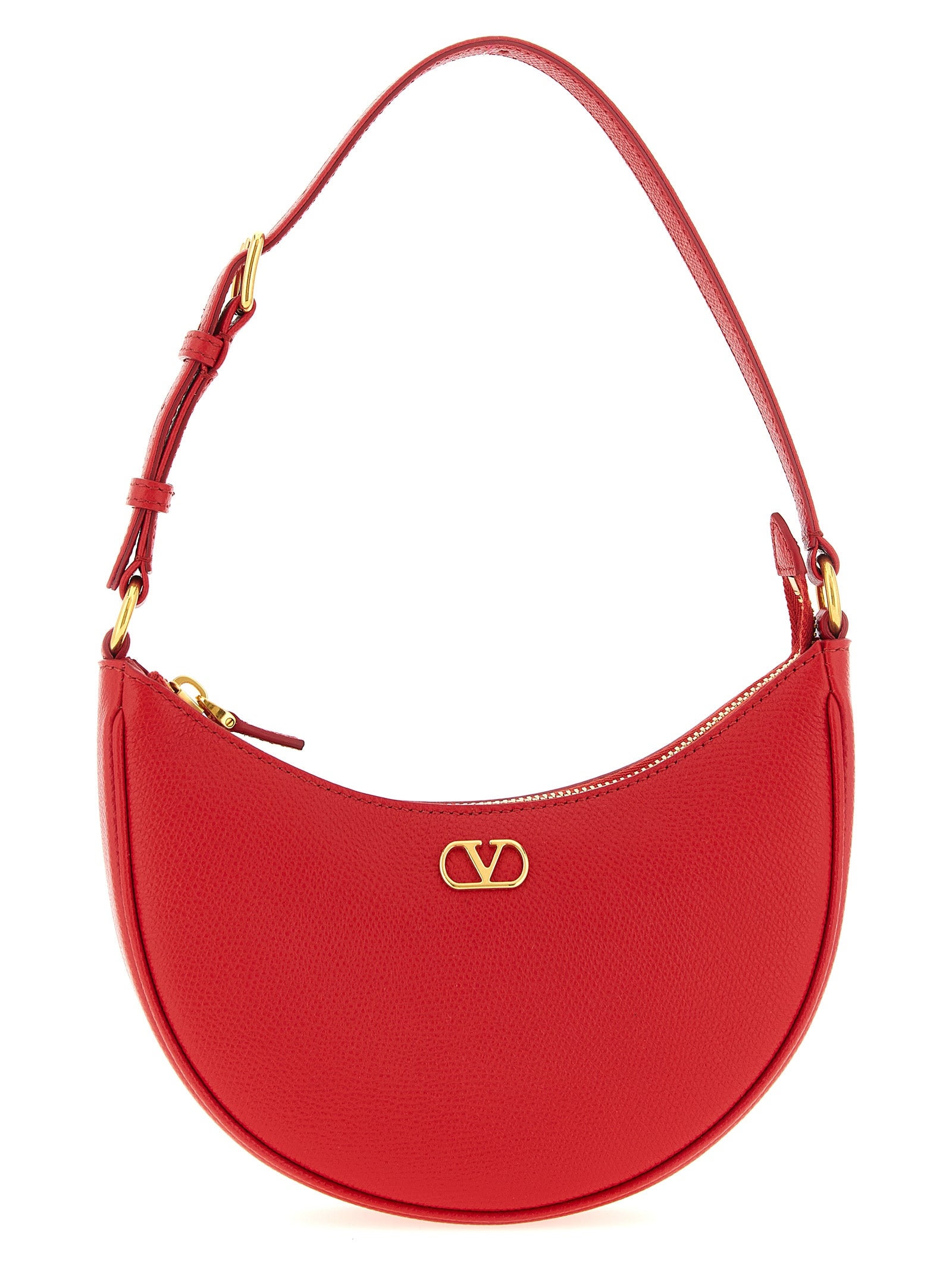 Valentino Garavani Red Calfskin Shoulder Bag