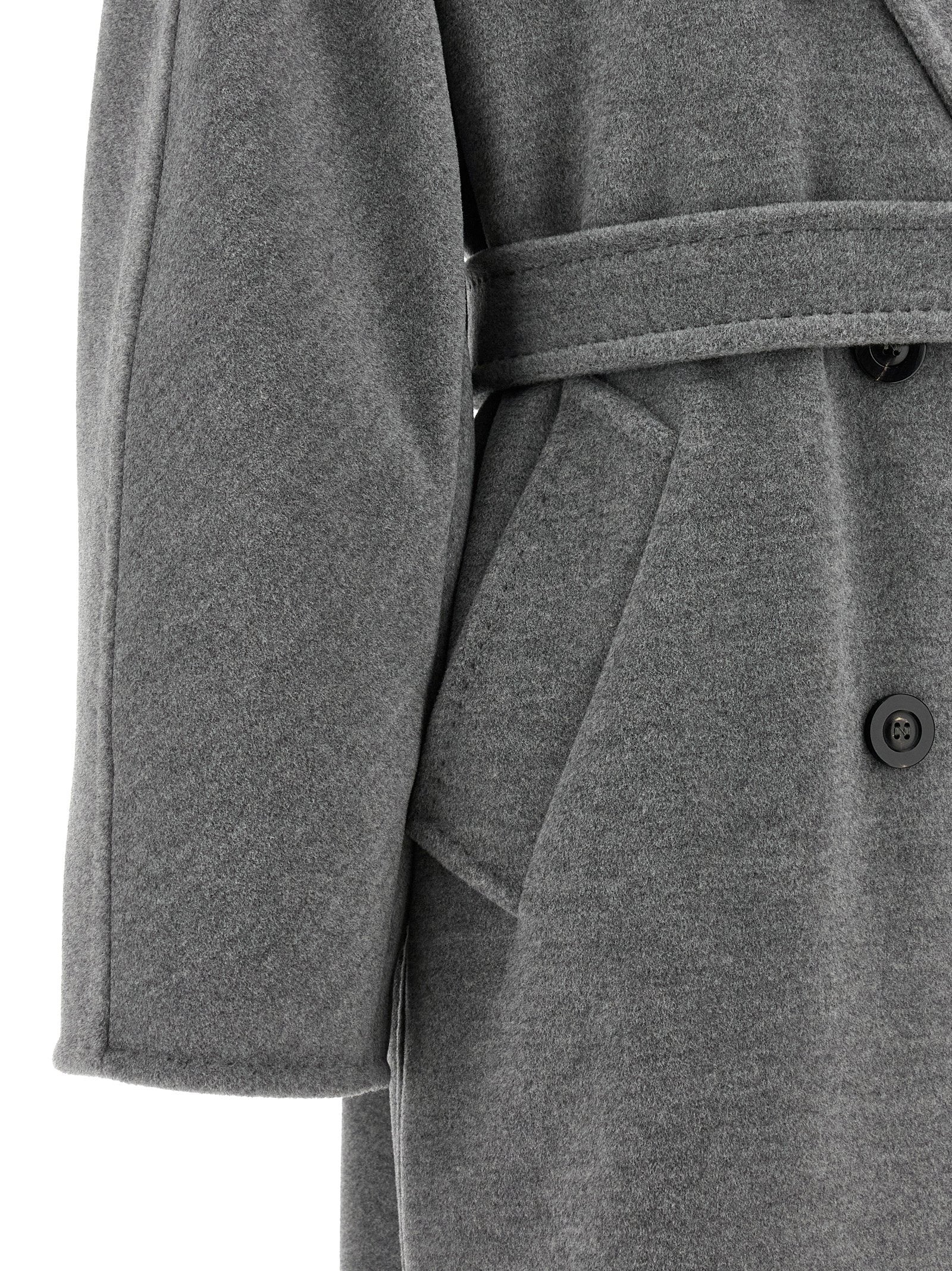 Gray Virgin Wool Coat