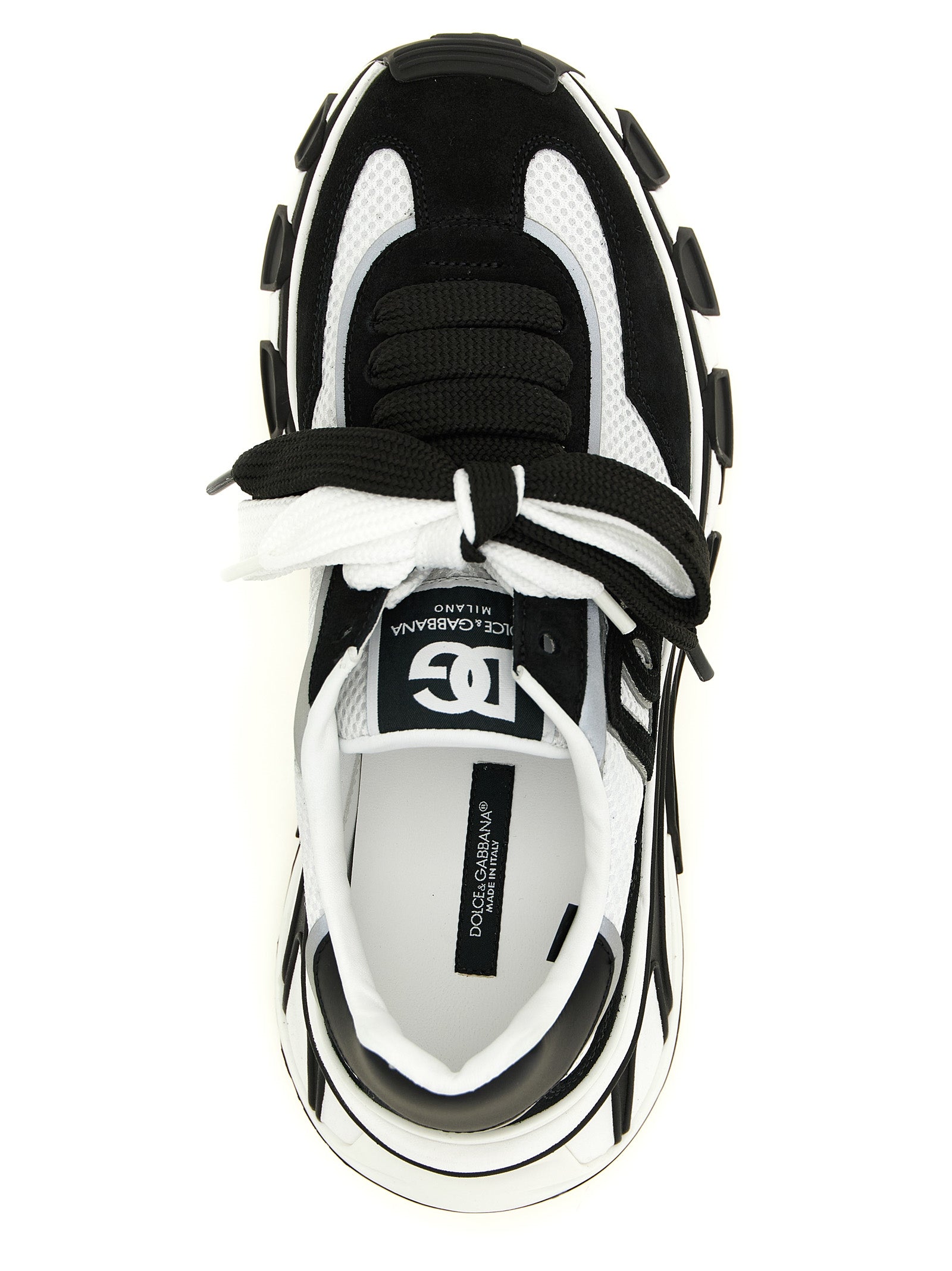 Bicolor Polyester Athletic Sneakers