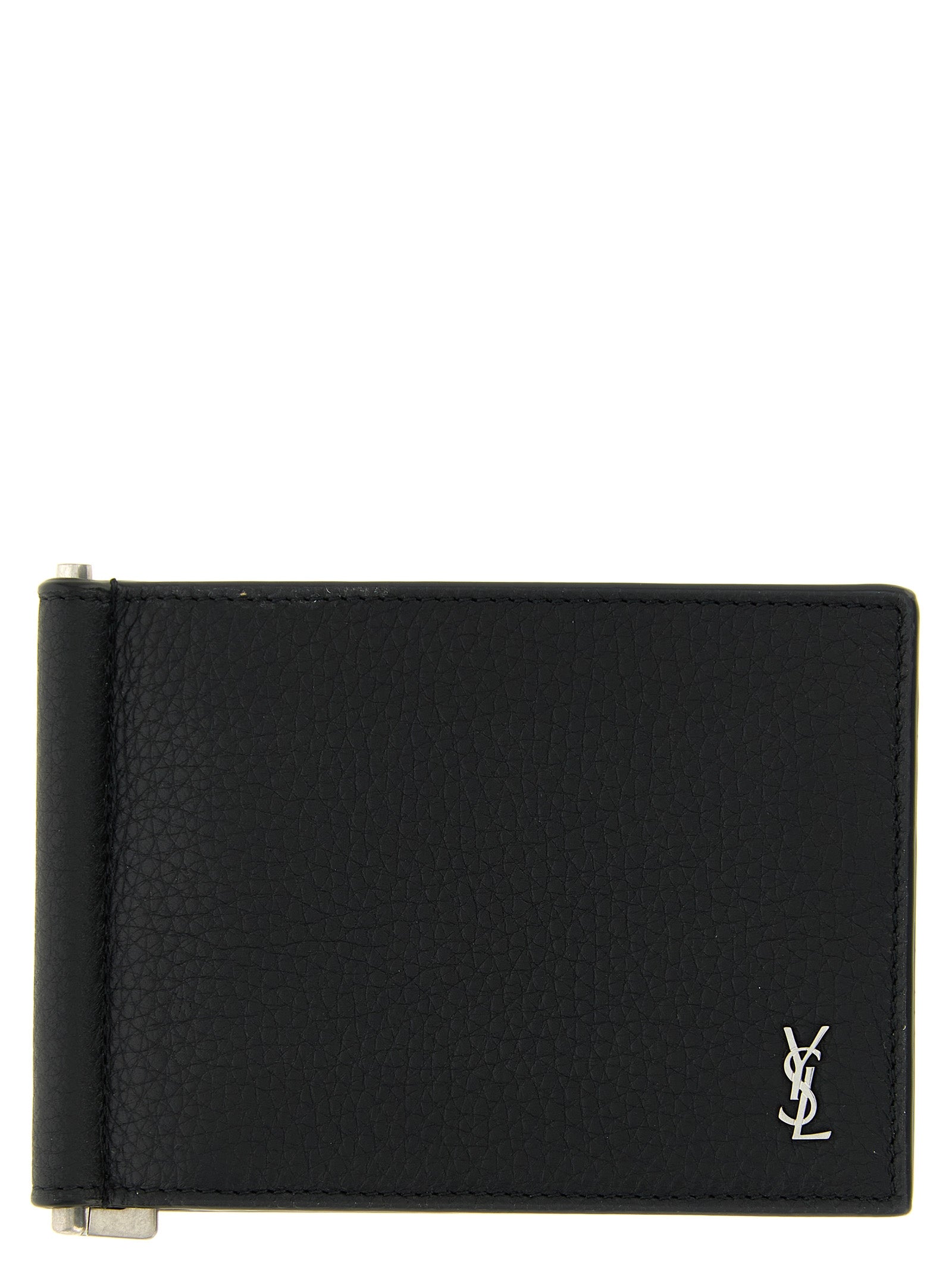 Black Calfskin Money Clip