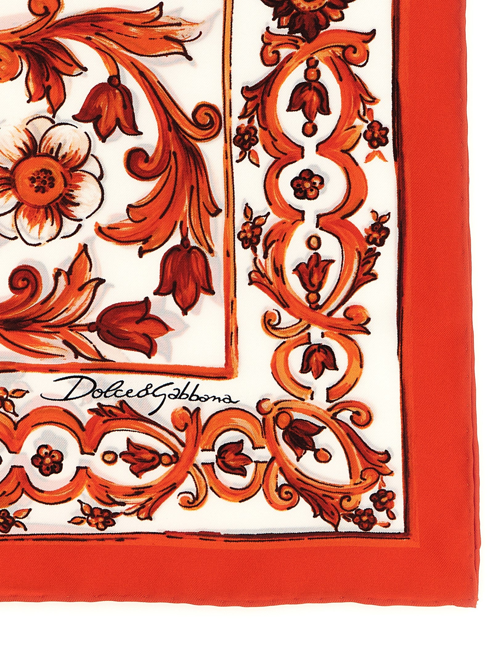 Orange Silk Foulard