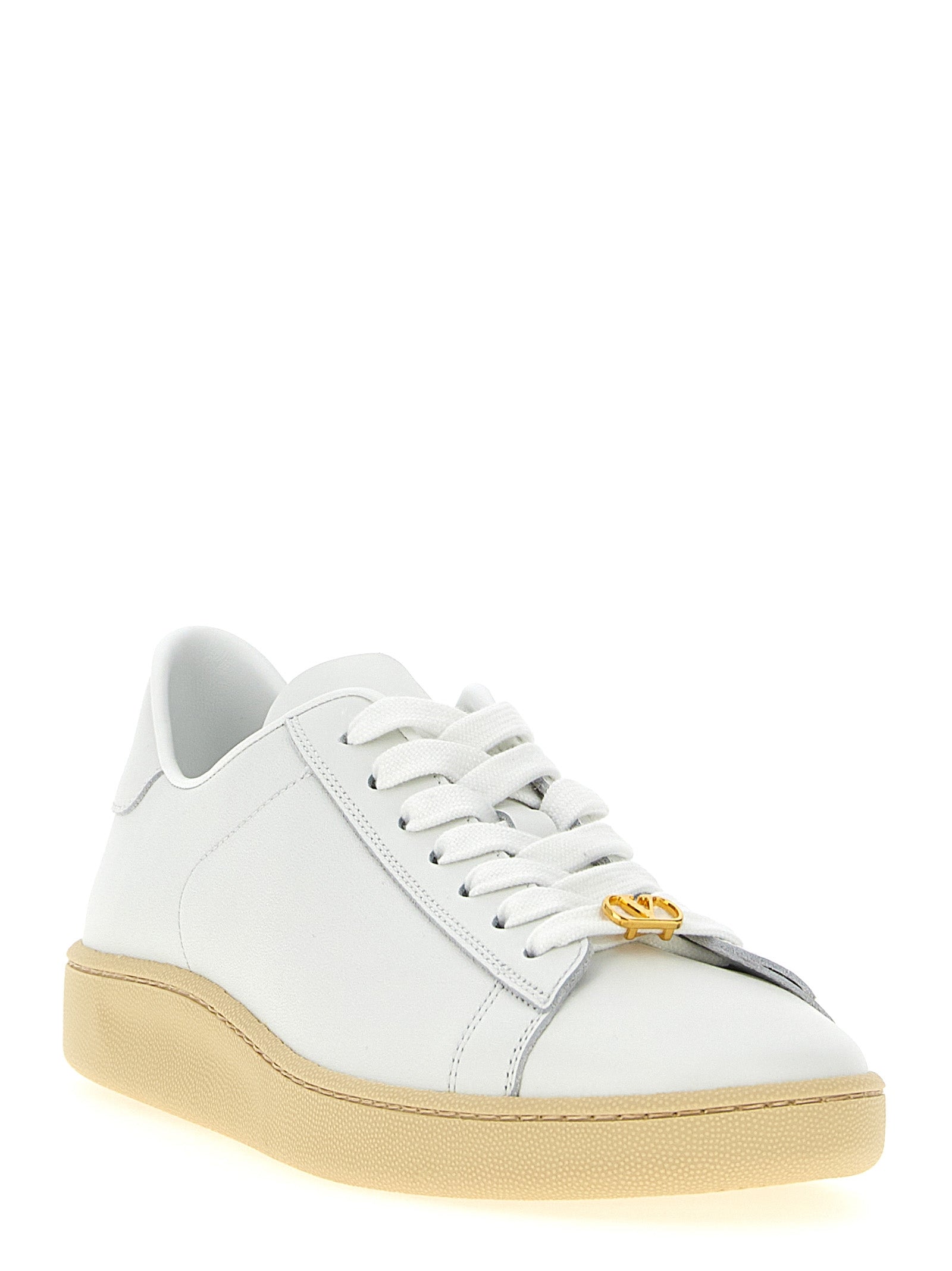 Valentino Garavani White Calfskin Royco Sneakers