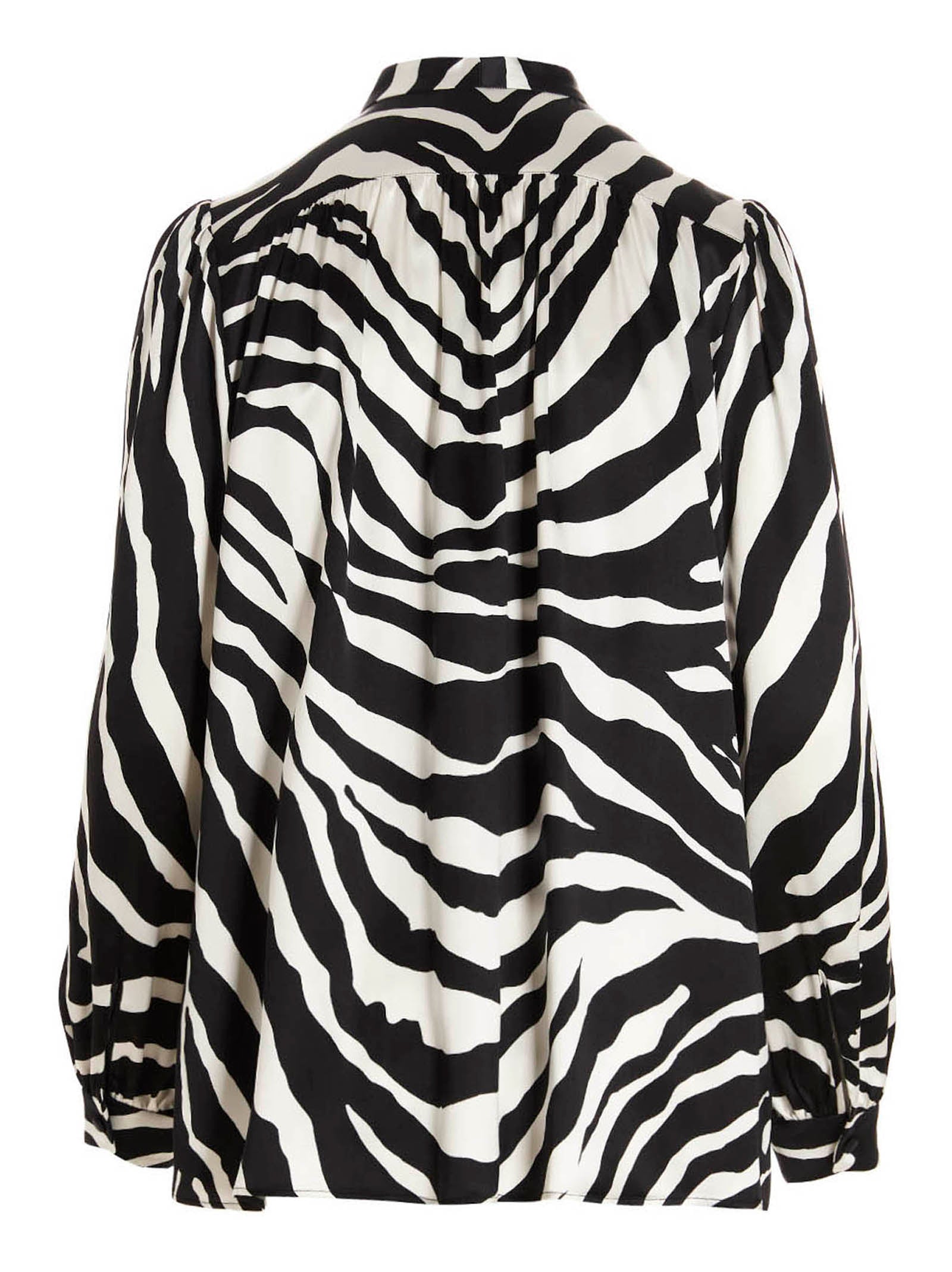 Bicolor Silk Blouse
