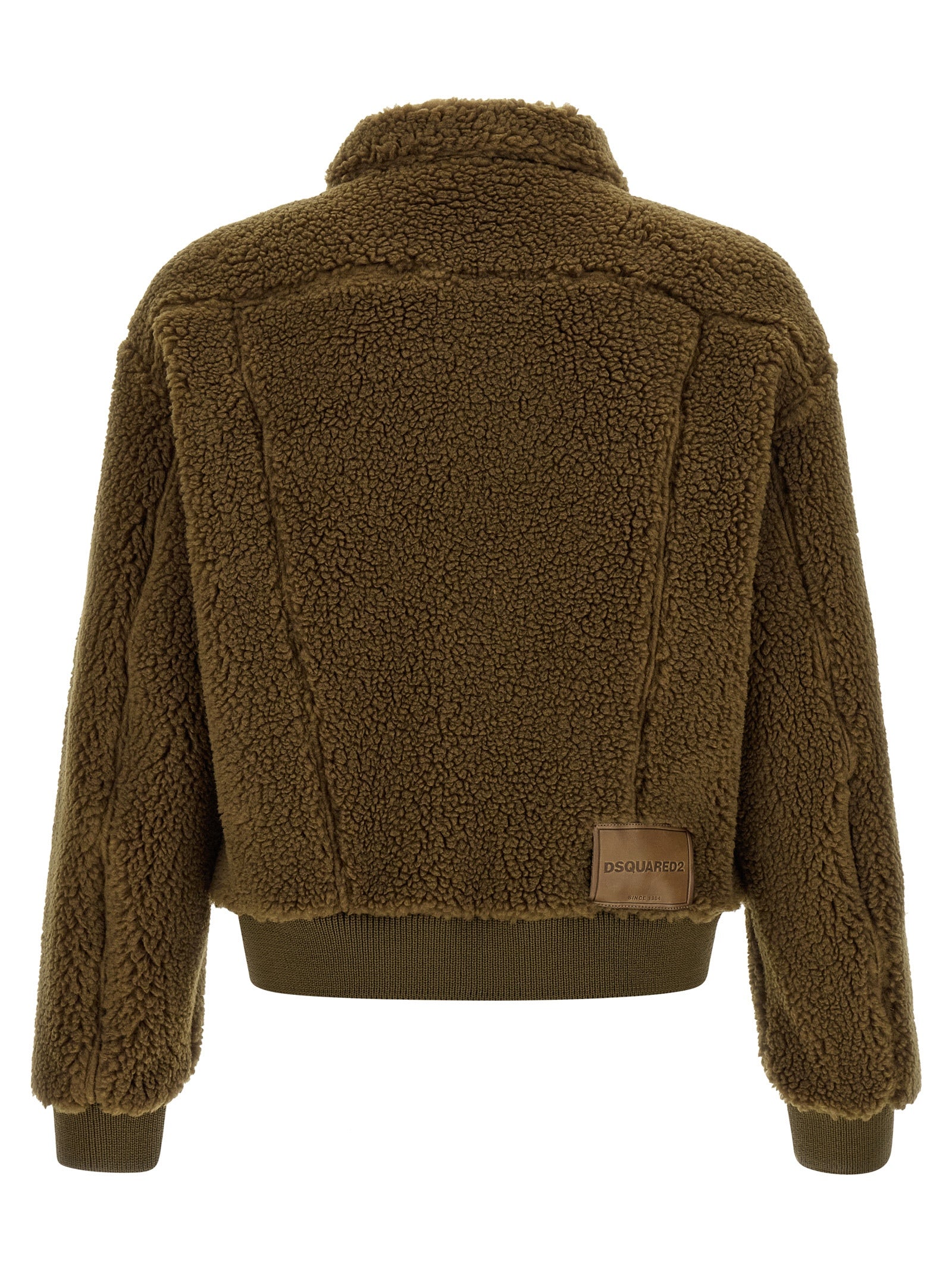 Dsquared2 Brown Polyester Full-Length Jacket