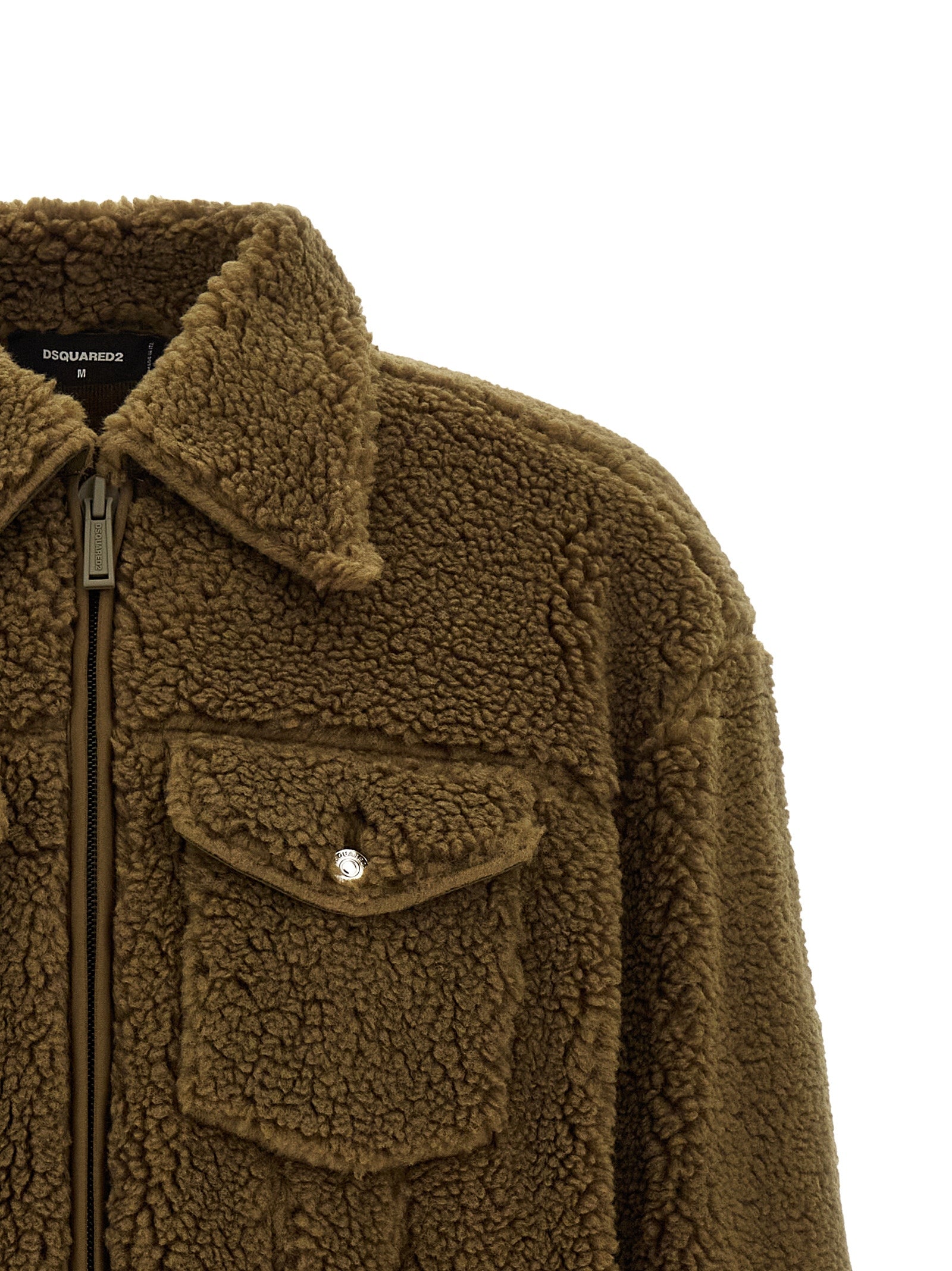 Dsquared2 Brown Polyester Full-Length Jacket