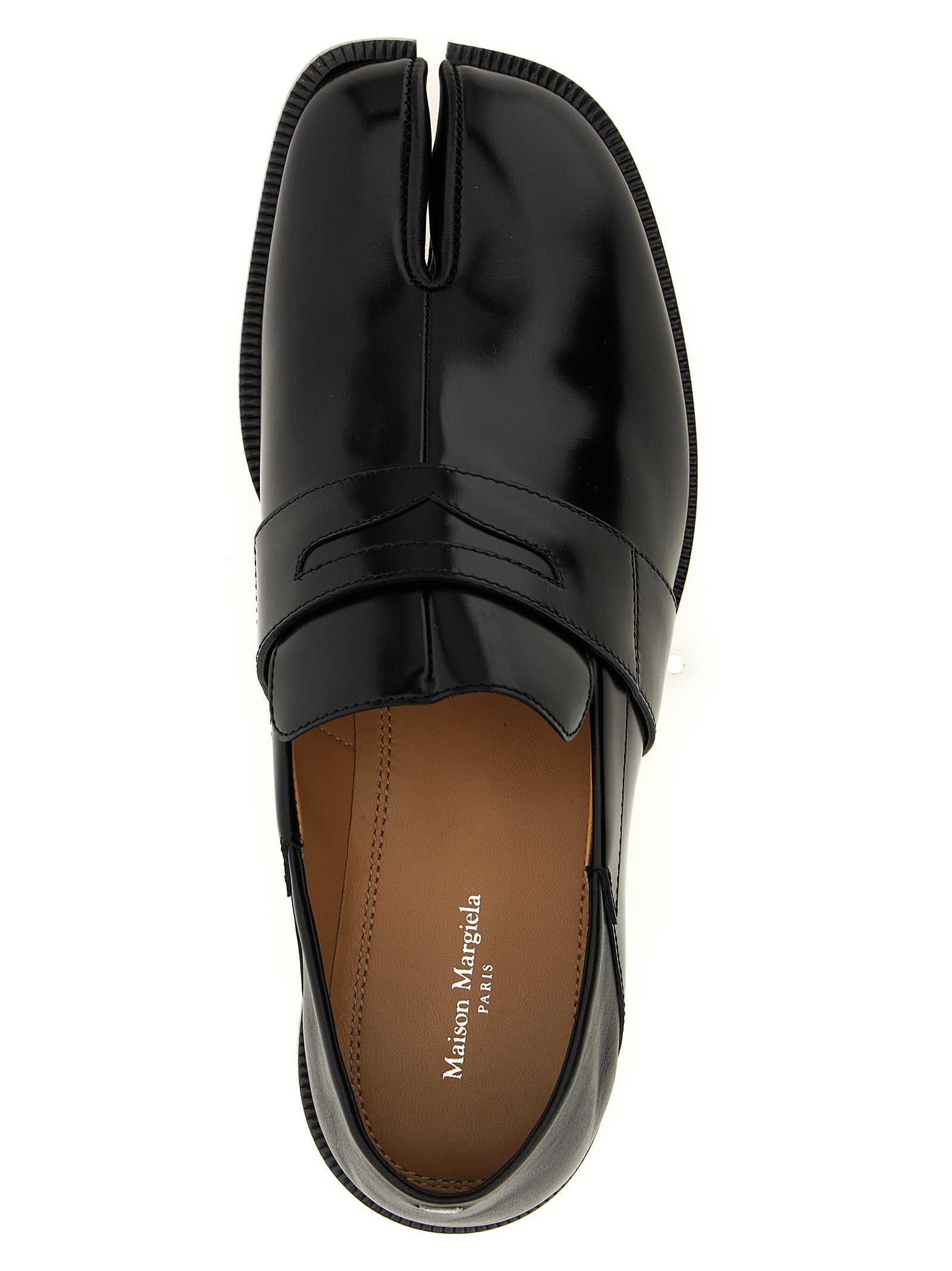 Maison Margiela Black Calfskin Tabi Loafers
