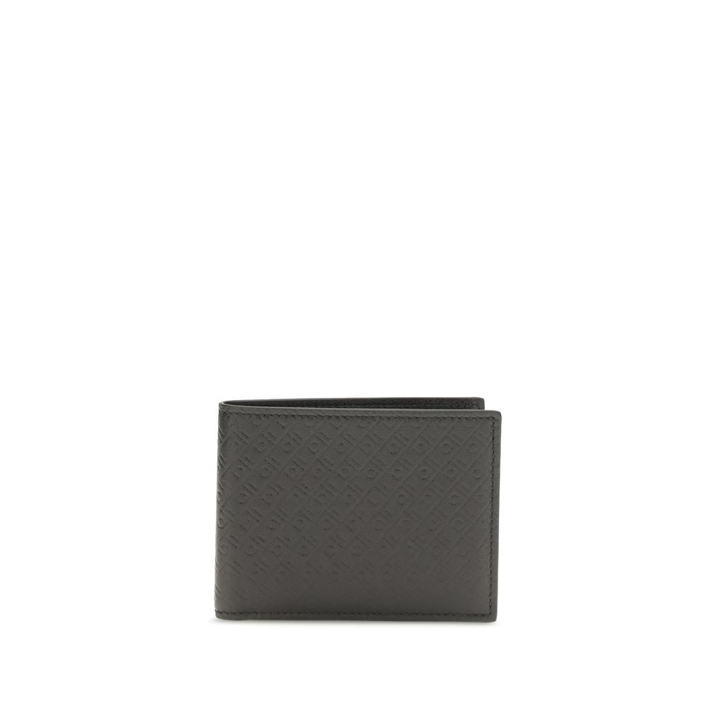 Ferragamo Black Calf-Leather Logo Wallet