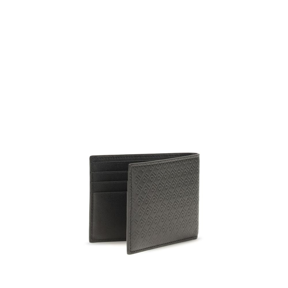 Ferragamo Black Calf-Leather Logo Wallet