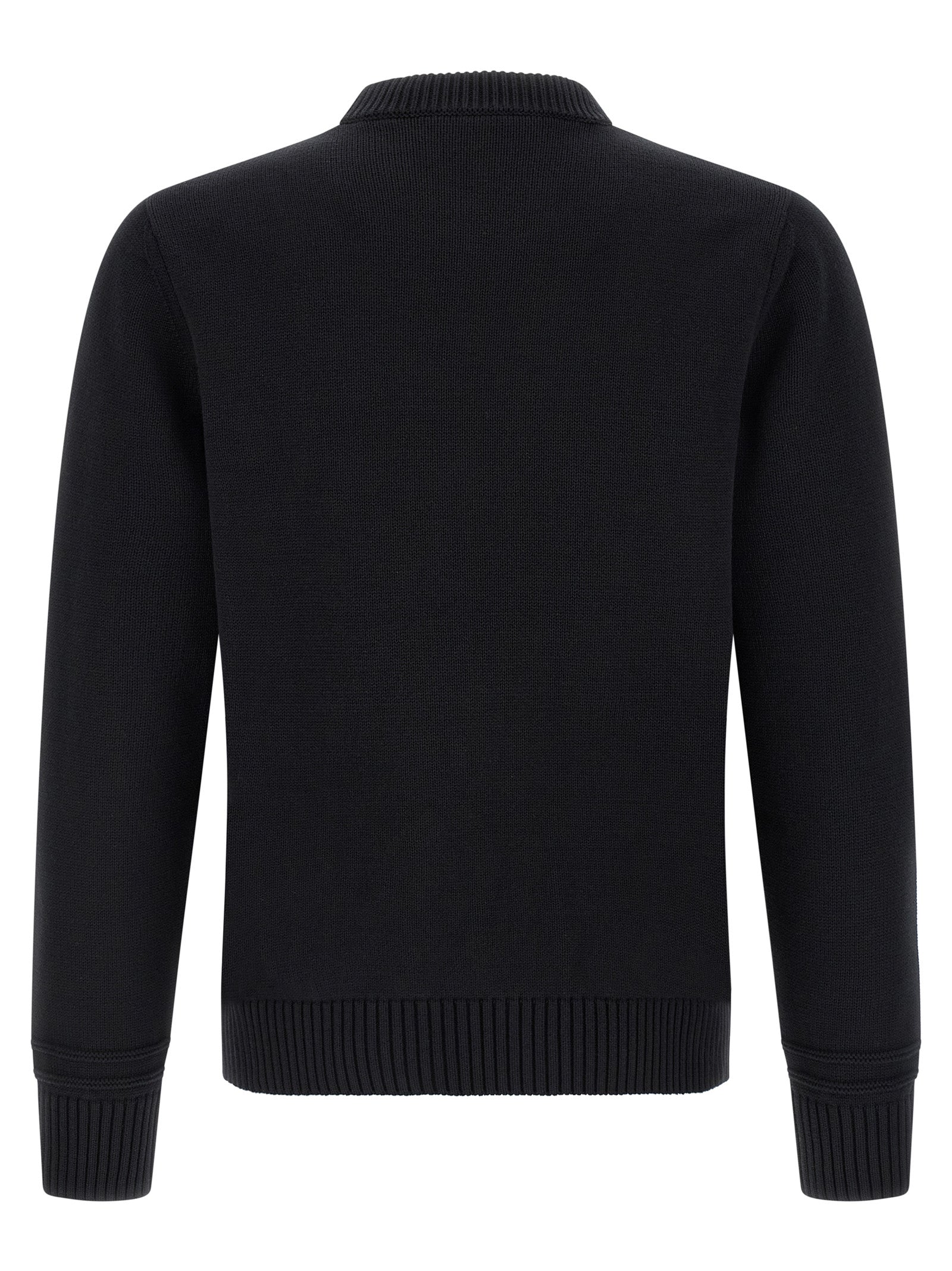 Black Cotton Cardigan