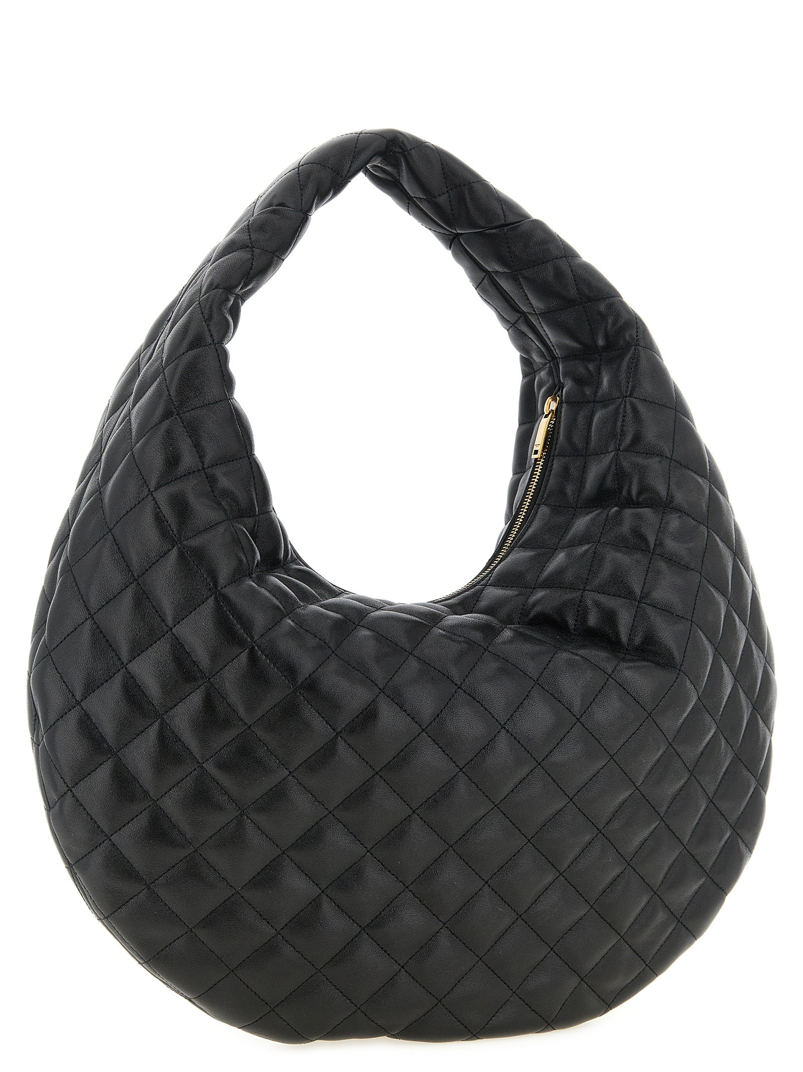 Black Lamb Leather Shoulder Bag