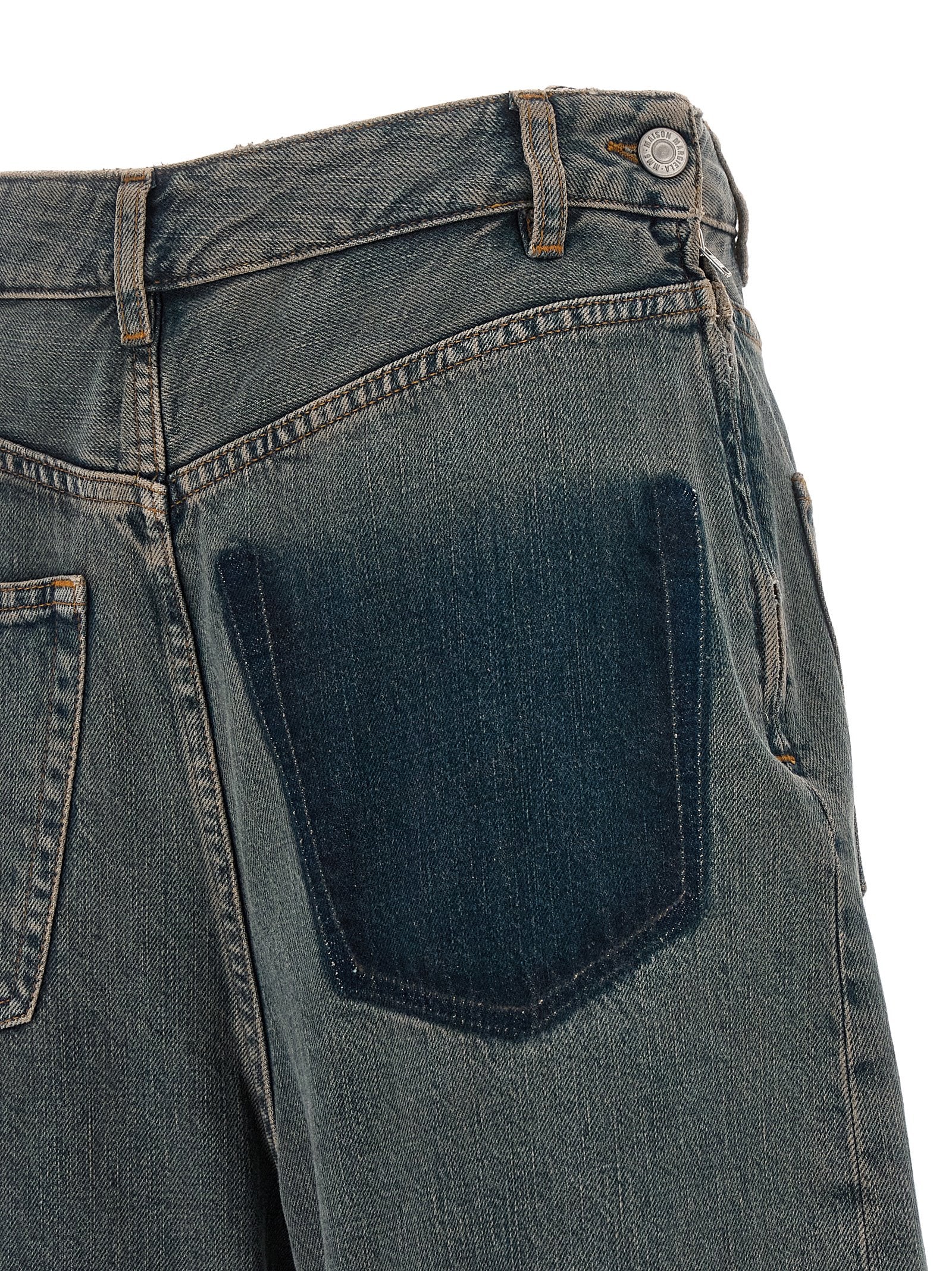 Gray Cotton Jeans Denim