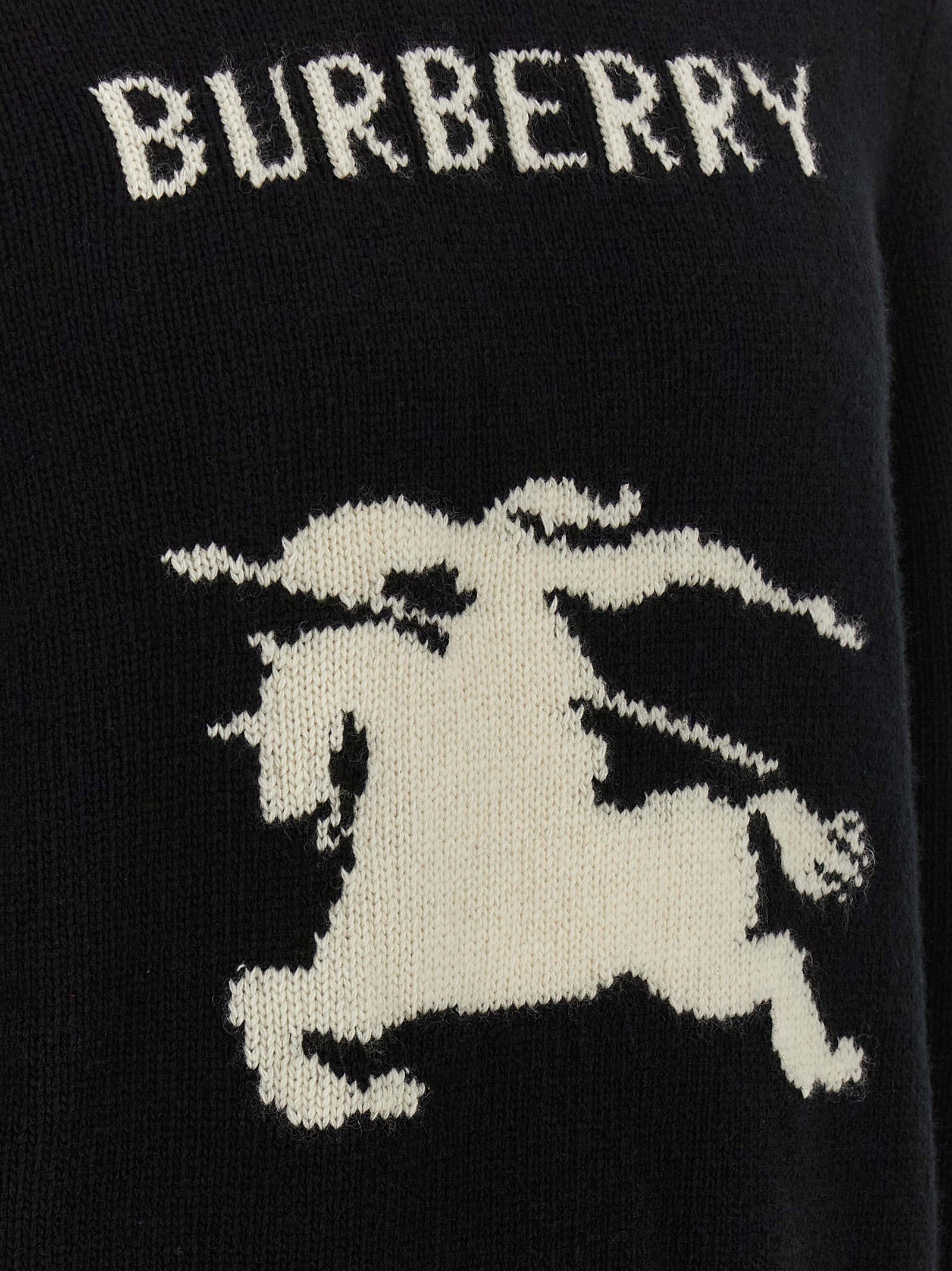 Burberry Black Wool Cardigan