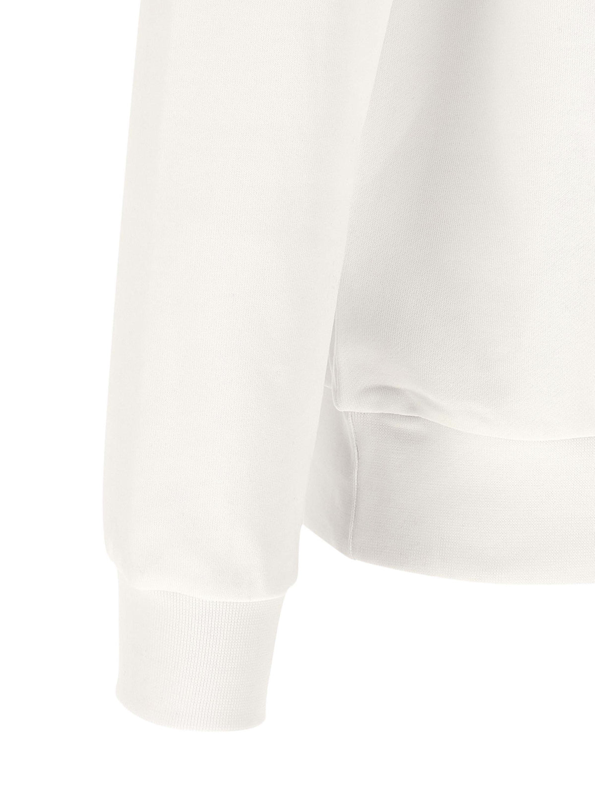 Lacoste White Cotton Sweatshirt