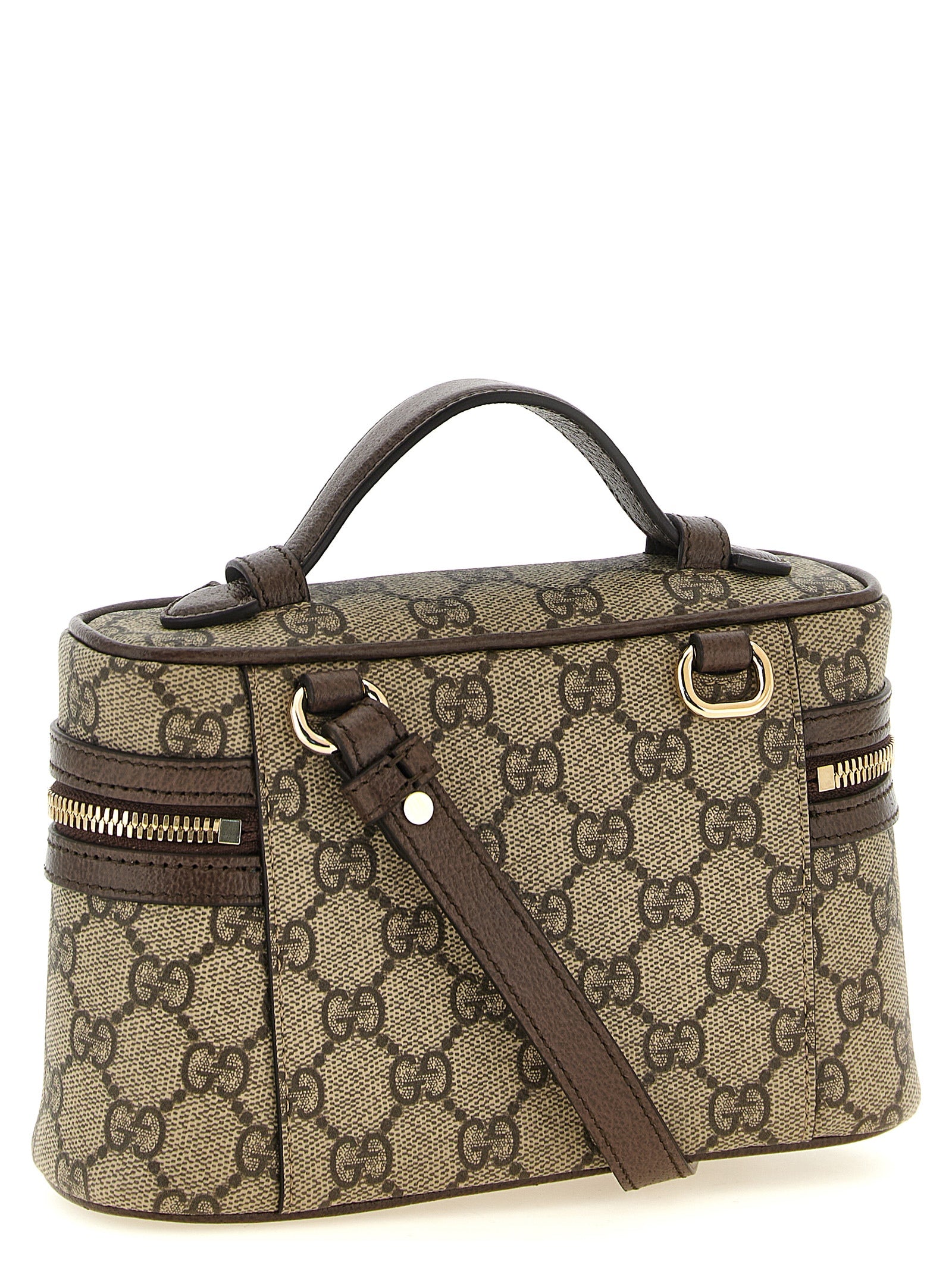 Beige Polyethylene Shoulder Bag