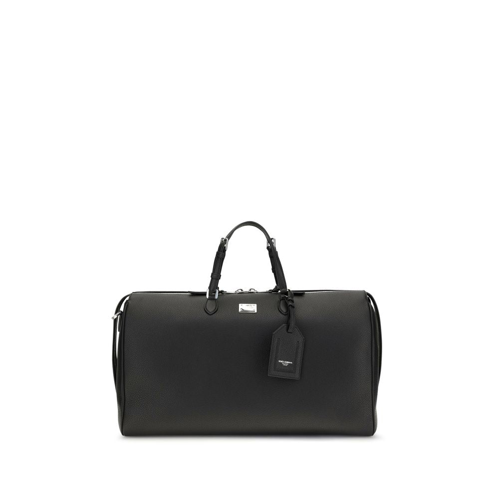 Dolce & Gabbana Black Calf Leather Bos Taurus Luggage And Travel