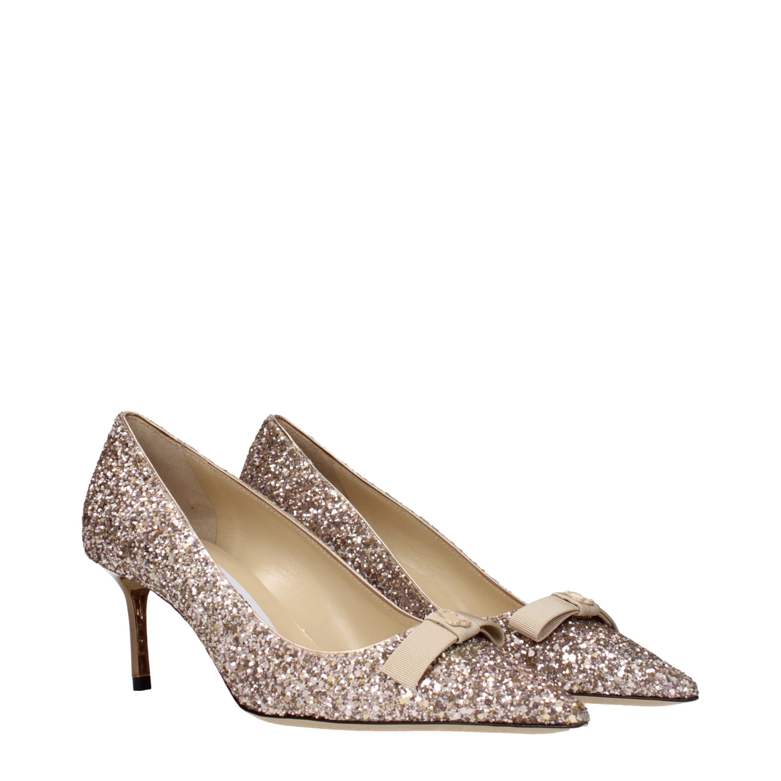 Jimmy Choo Pink Plastic Mid Heel Pumps