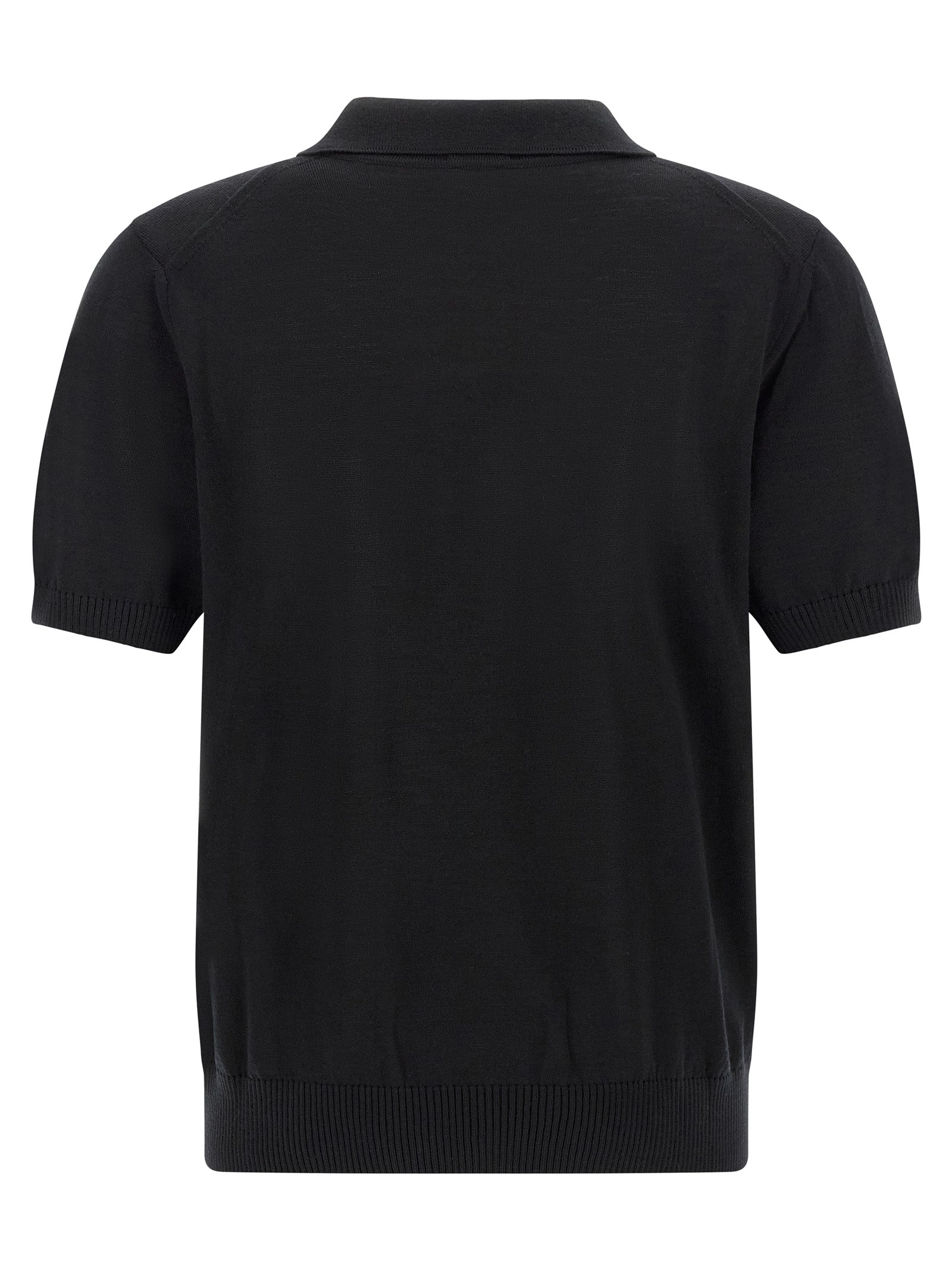 Hugo Boss Black Virgin Wool Polo Shirt