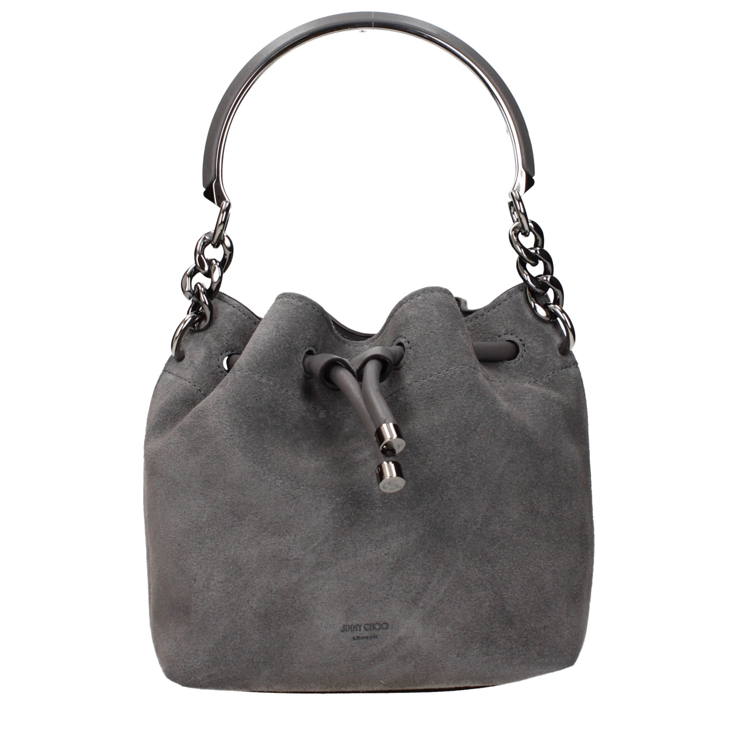 Jimmy Choo Gray Leather Handbag