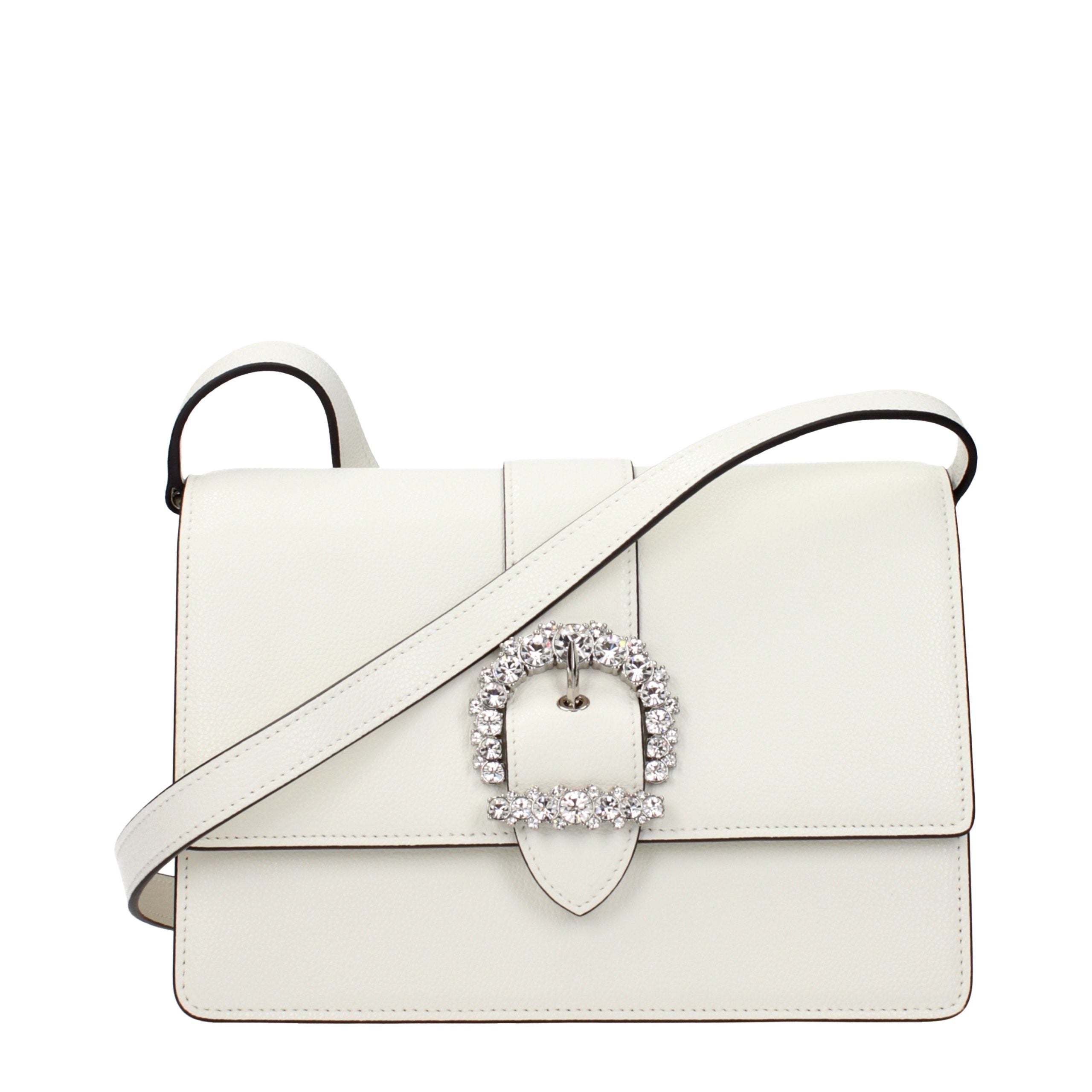 Jimmy Choo White Leather Crossbody Bag