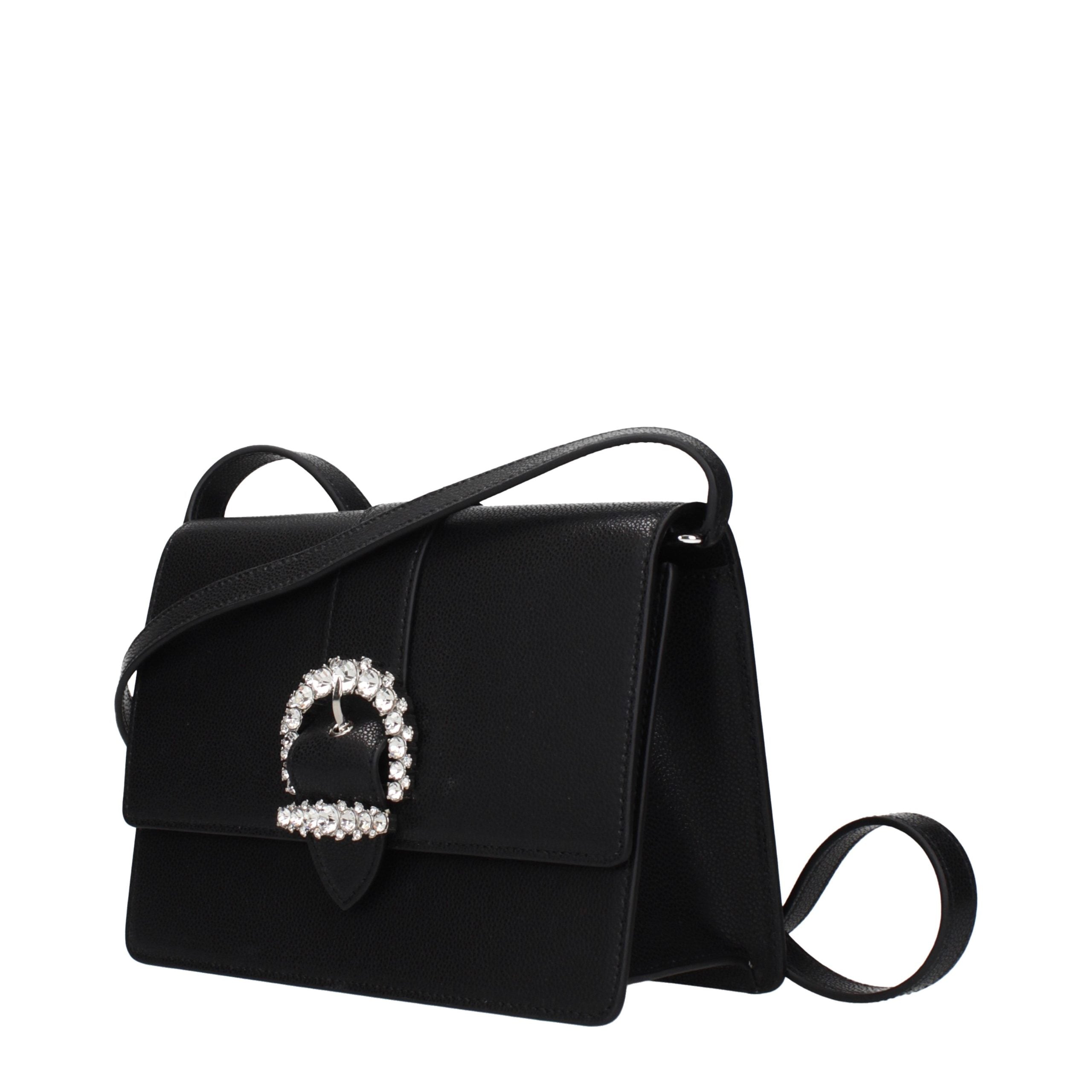 Jimmy Choo Black Leather Crossbody Bag