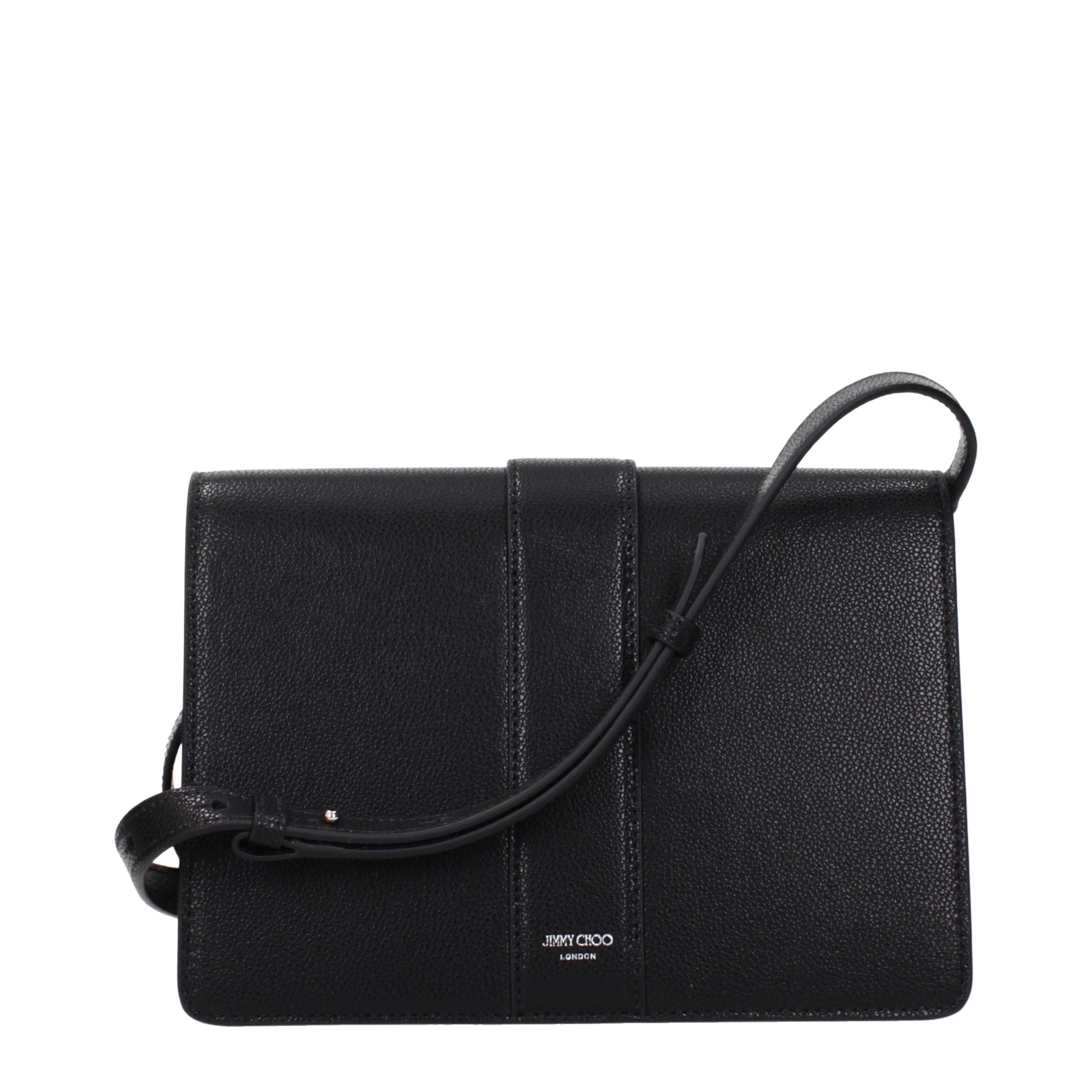 Jimmy Choo Black Leather Crossbody Bag