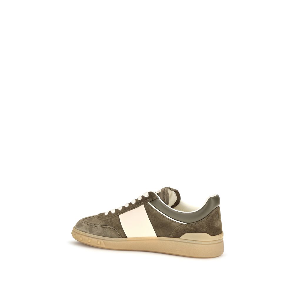 Valentino Garavani Bicolor Calf Leather Bos Taurus Low Top Sneakers