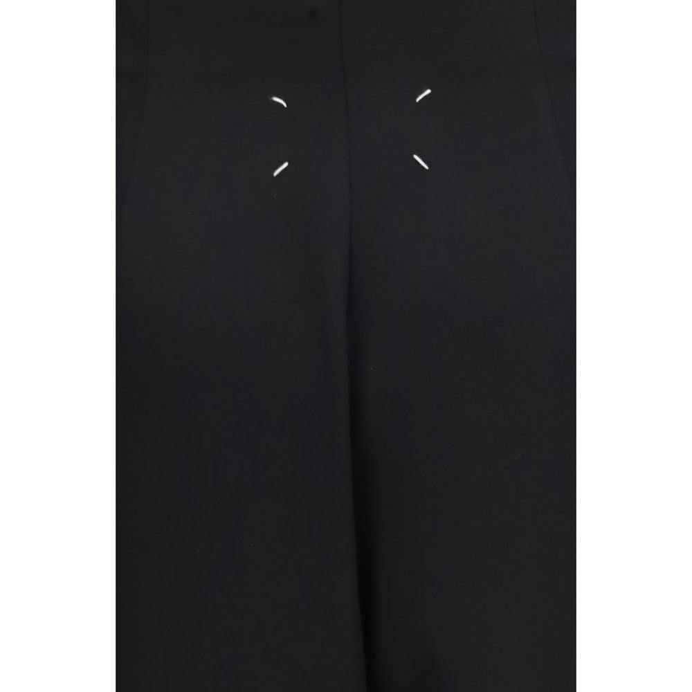 Maison Margiela Black Wool Oves Aries Long Skirt