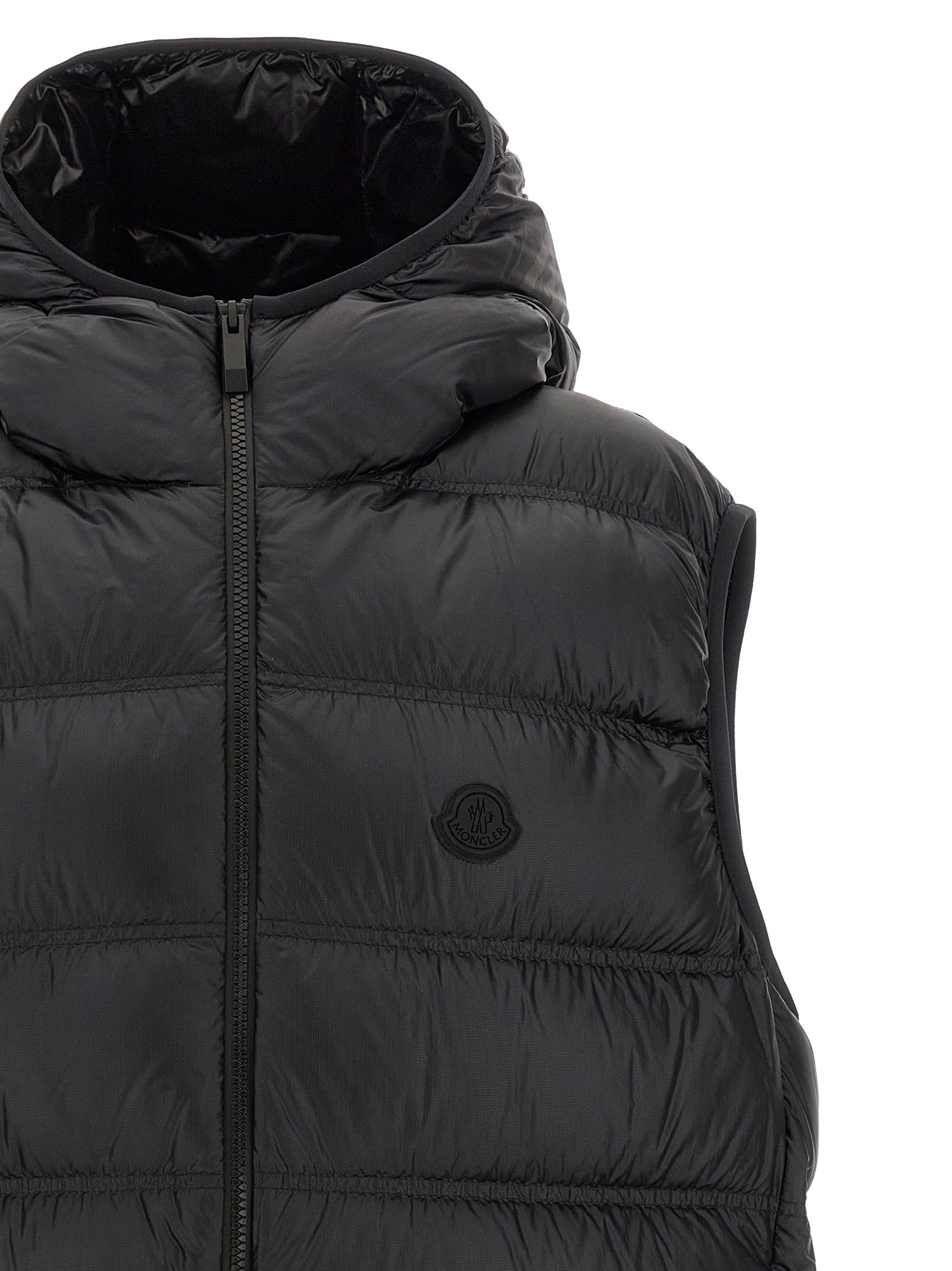 Moncler Black Polyamide Sleeveless Jacket