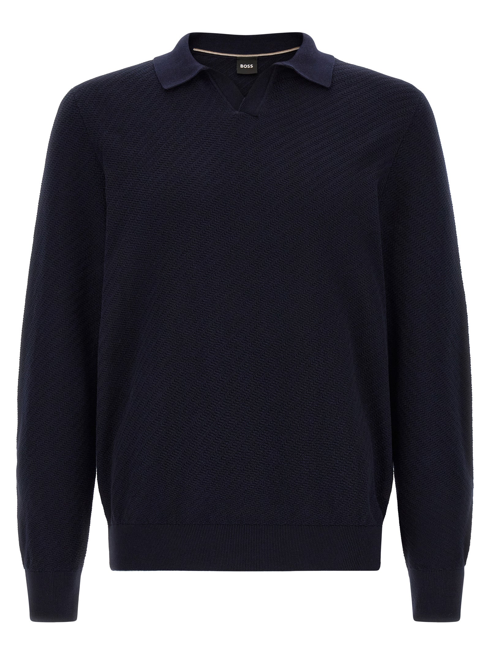 Hugo Boss Blue Cotton Polo Shirt