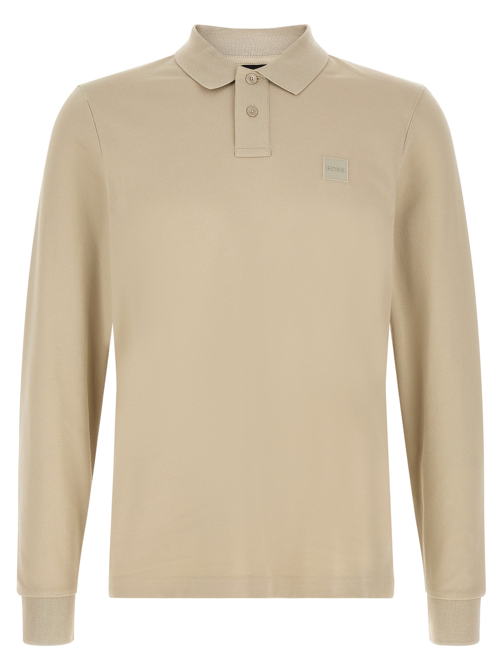 Hugo Boss Beige Cotton Polo Shirt
