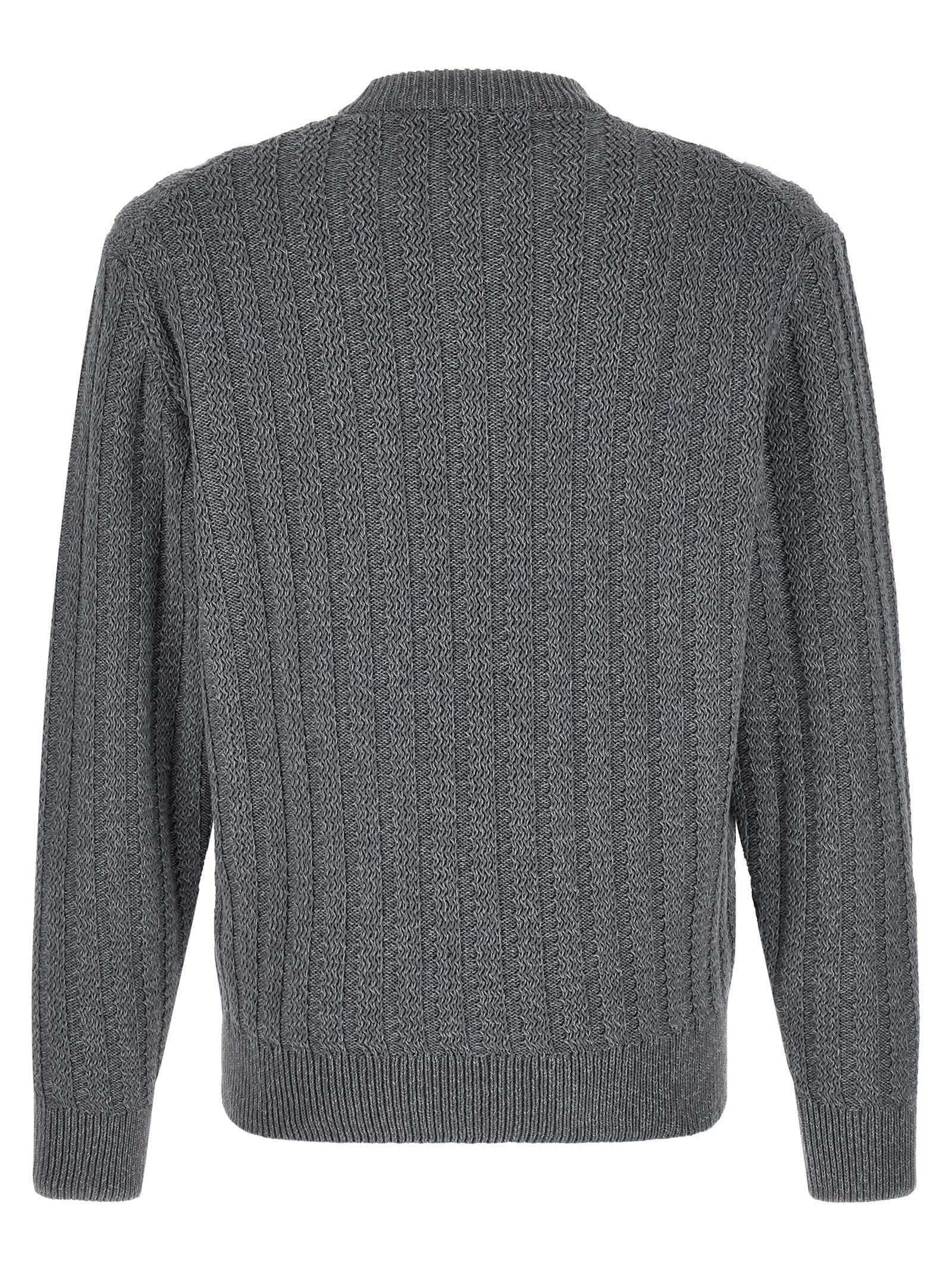 Hugo Boss Gray Cotton Cardigan