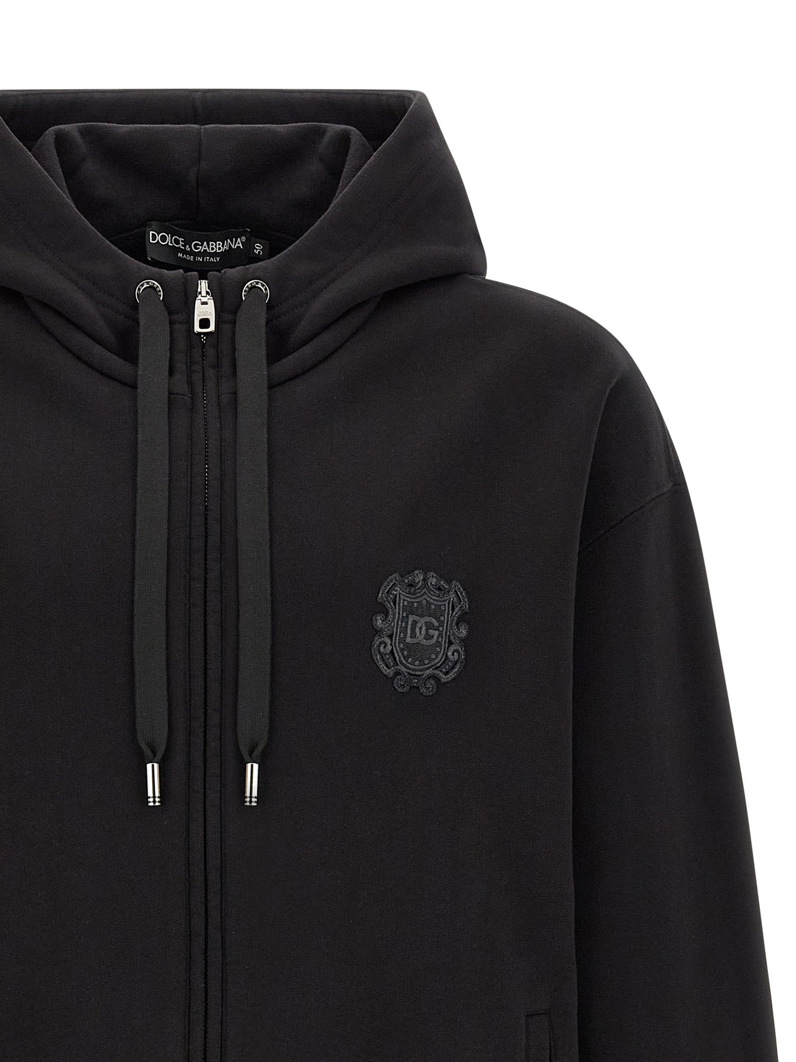 Dolce & Gabbana Black Cotton Sweatshirt