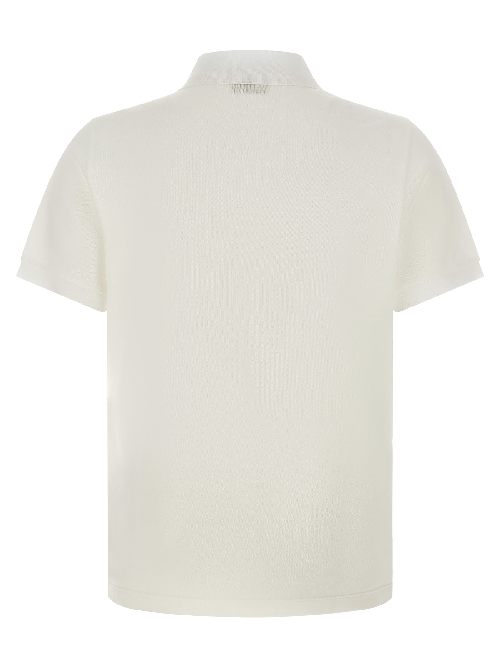 Fendi White Cotton Polo Shirt
