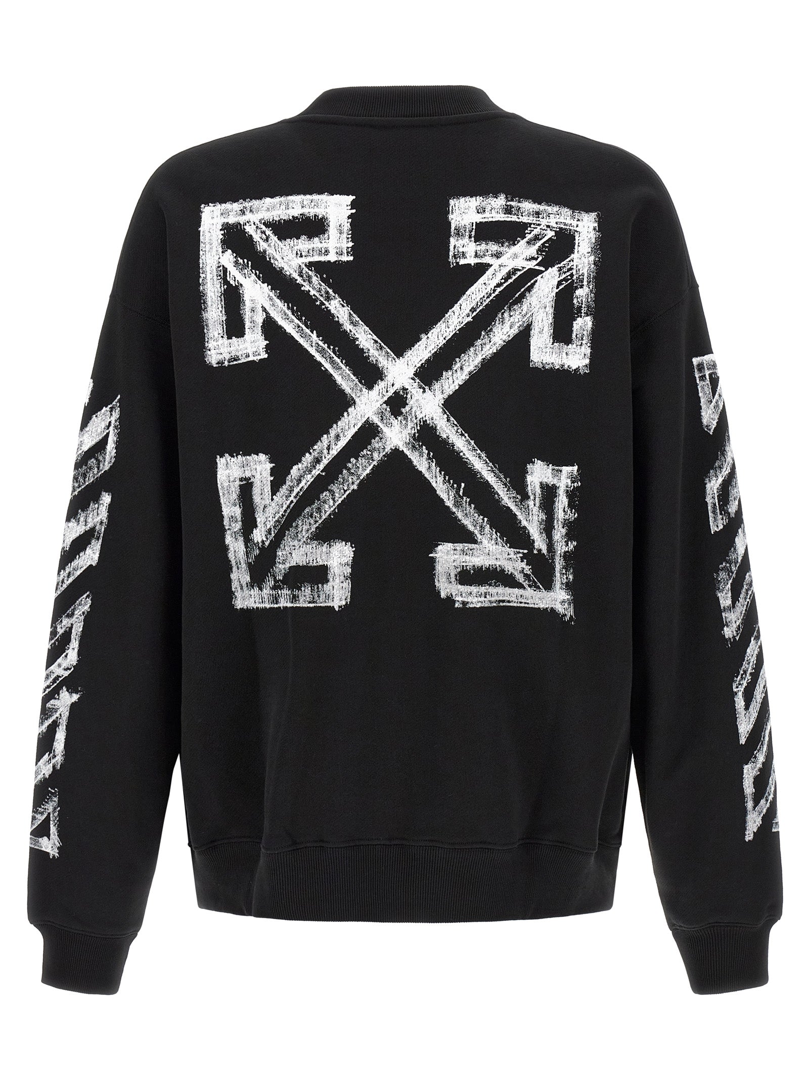 Off-White Black Cotton Sweatshirt