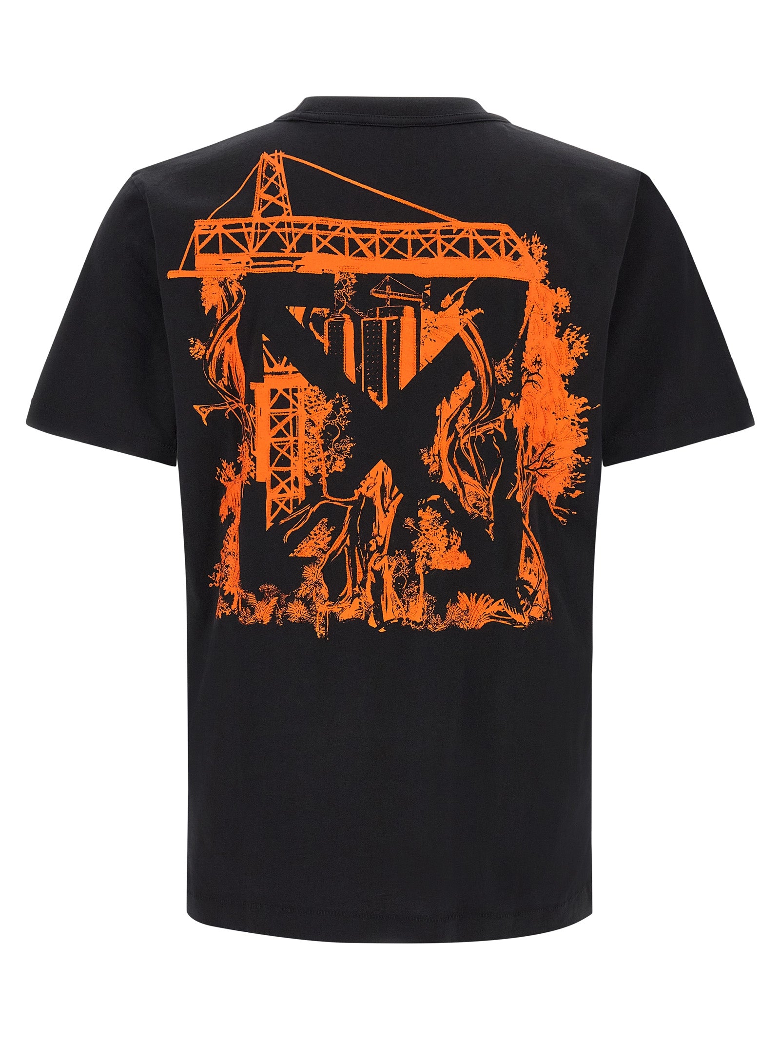 Off-White Black Cotton T-Shirt