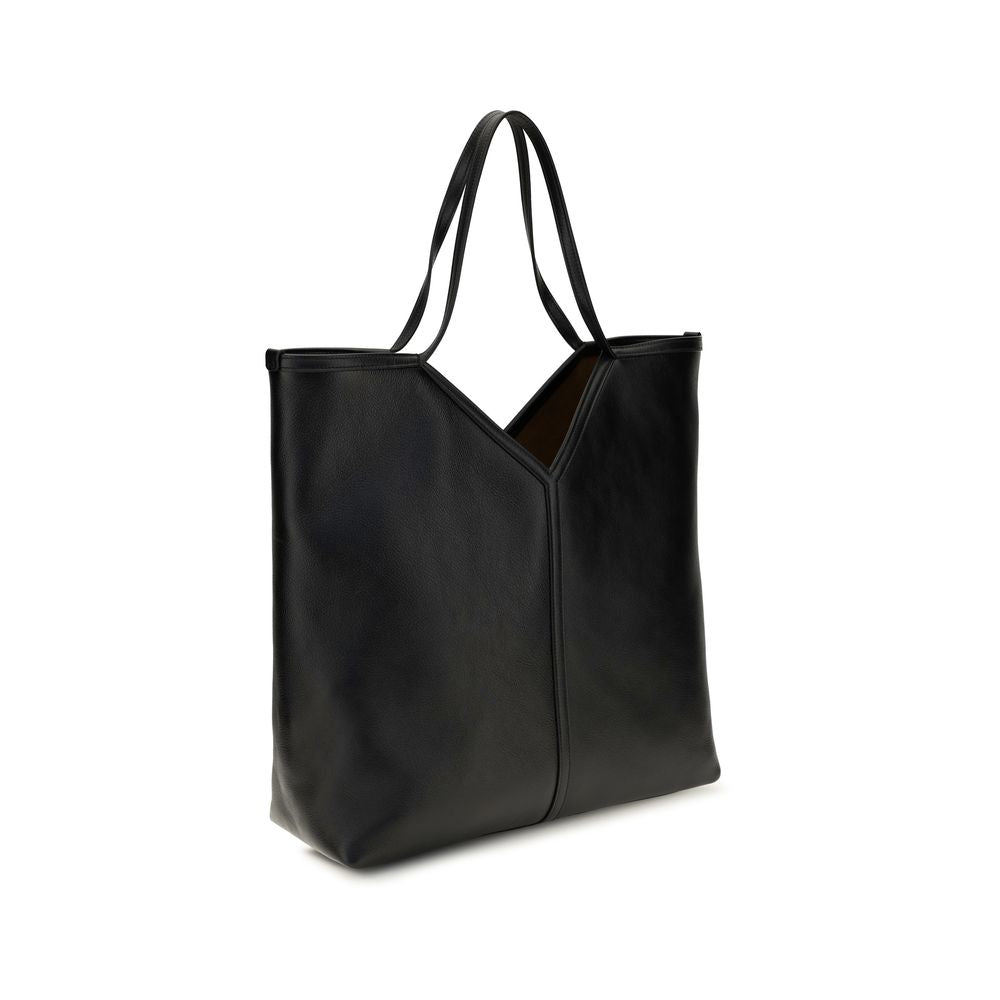 Saint Laurent Black Calf Leather Bos Taurus Shoulder Bag
