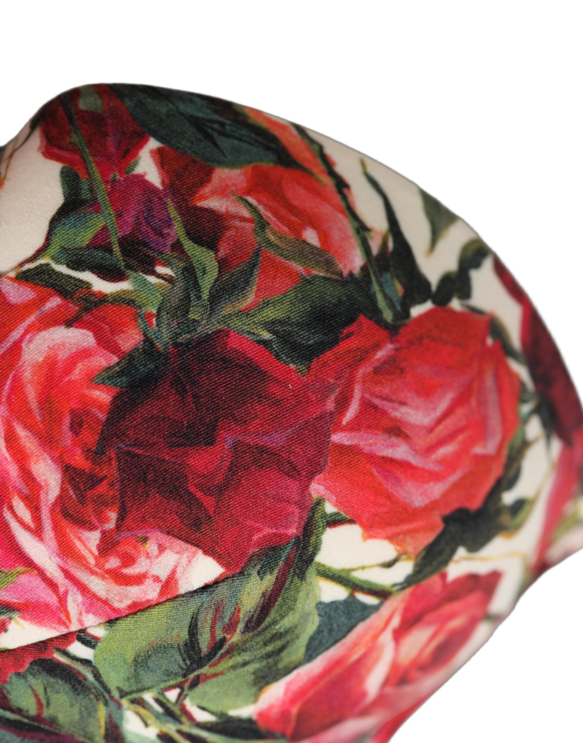 Dolce & Gabbana Multicolor Floral Print Beachwear Bikini Top