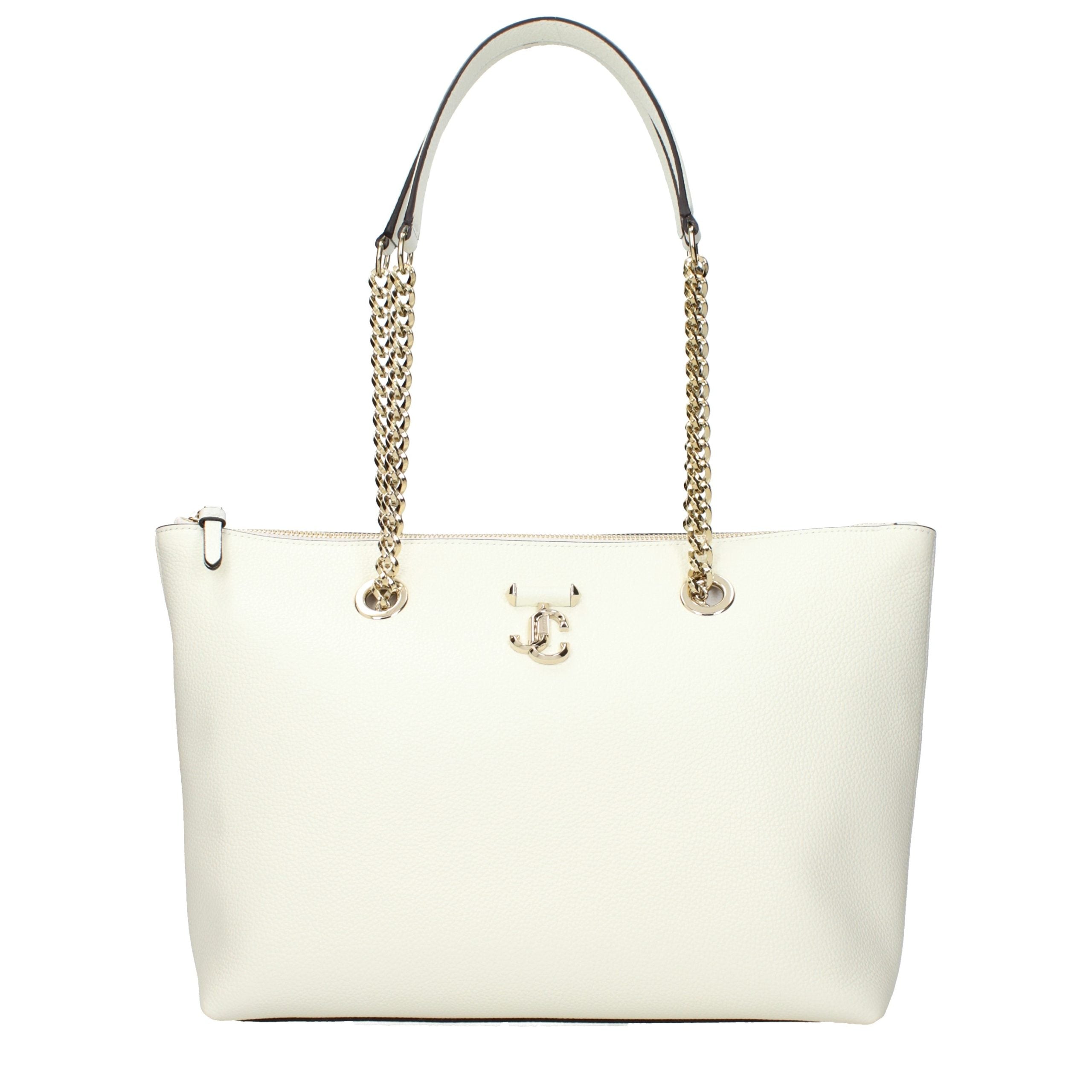 Jimmy Choo White Leather Shoulder Bag