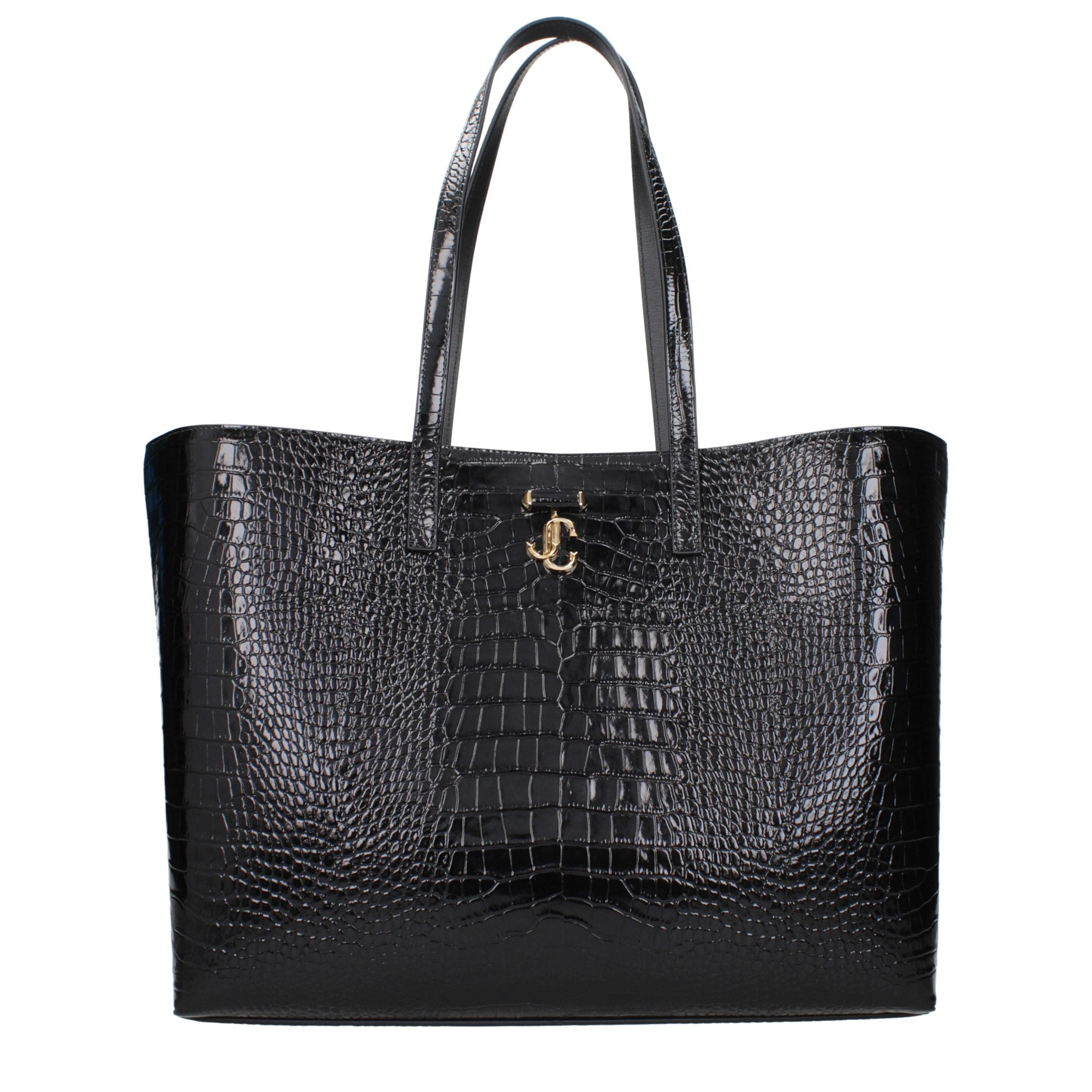 Jimmy Choo Black Leather Shoulder Bag
