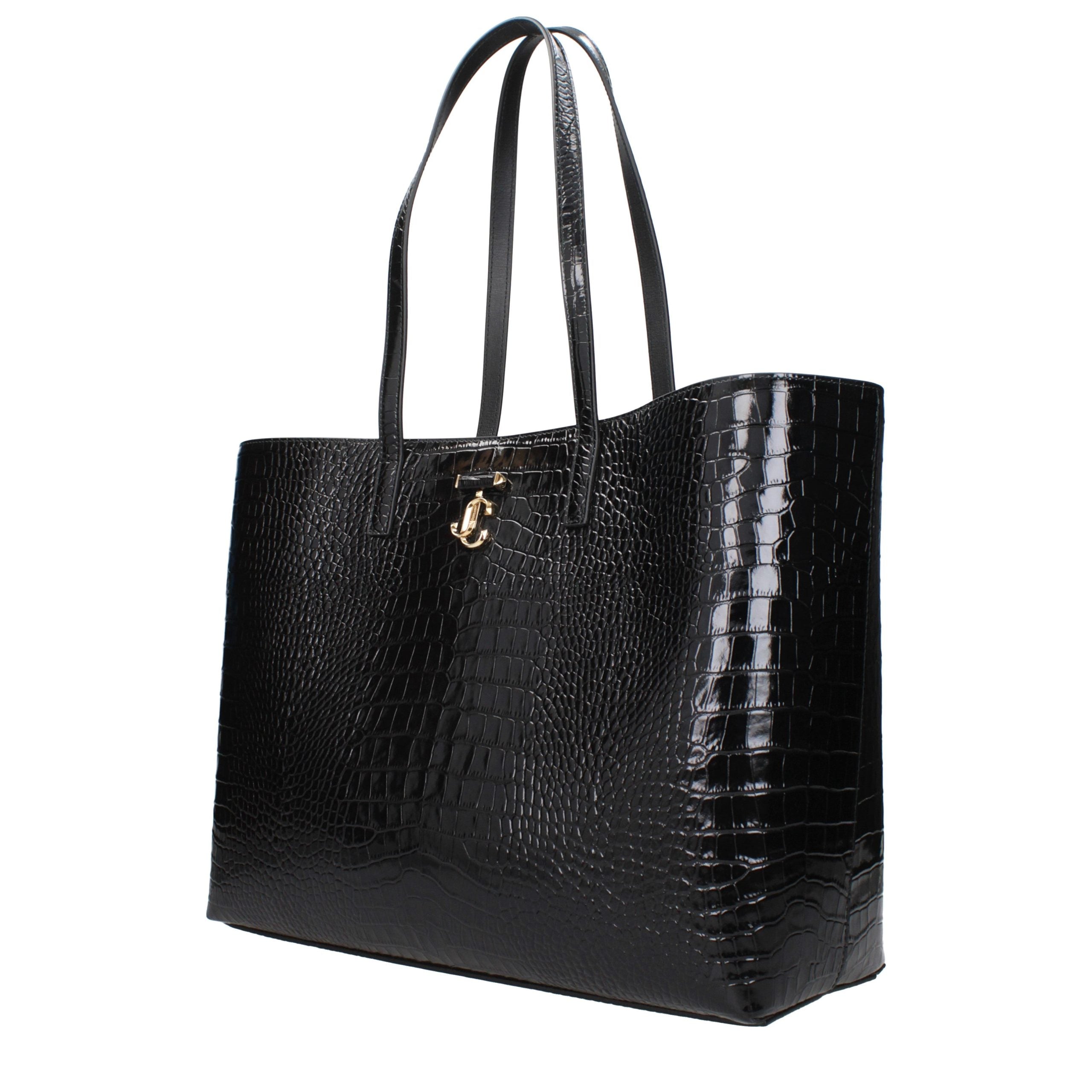 Jimmy Choo Black Leather Shoulder Bag